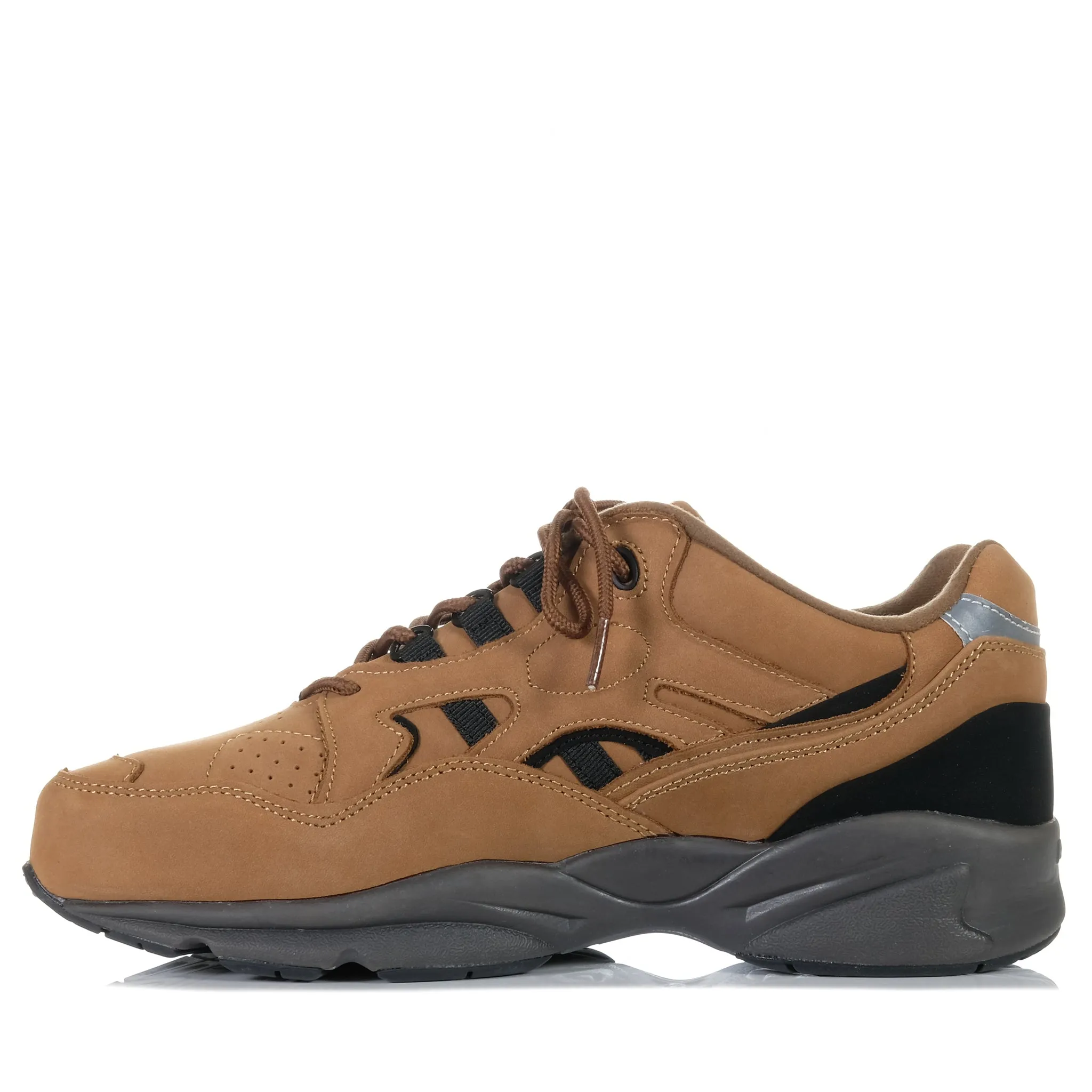 Breathable Upper System Propet Stability Walker 5E Choc Nubuck