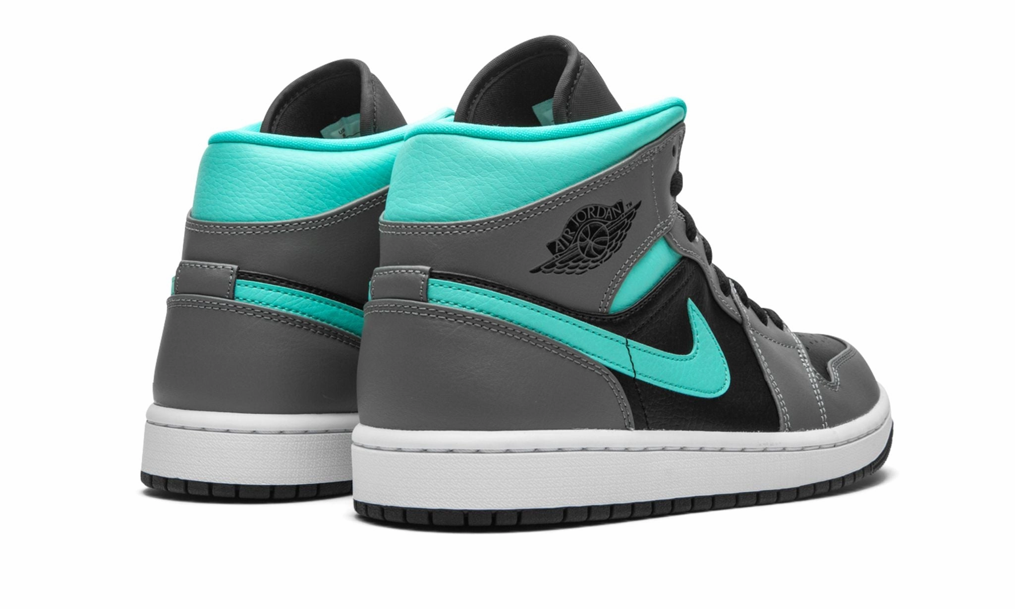 Breathable Ease Air Jordan 1 Mid Grey Aqua
