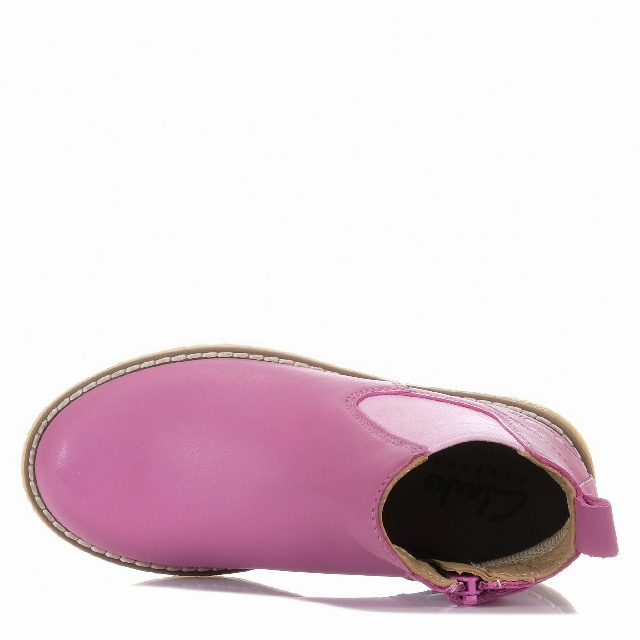 Breathable mesh Clarks Chelsea II Dark Mauve Leather