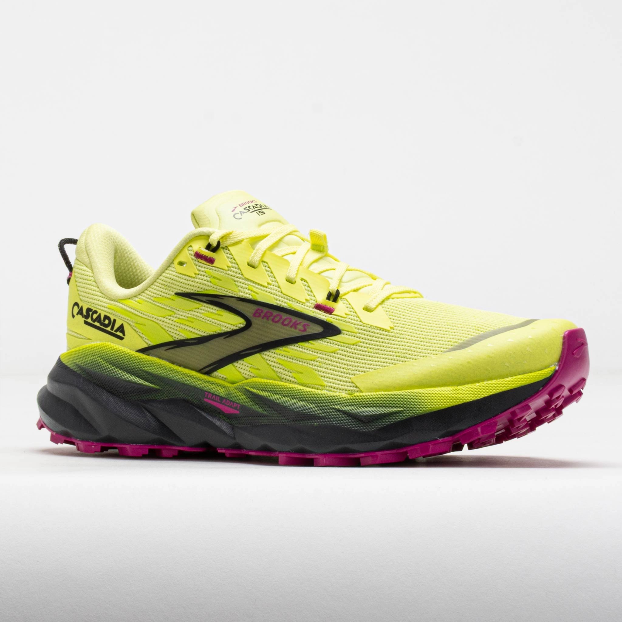 Brooks Cascadia 19 Women's Sunny Lime/Black/Magenta Enhanced comfort