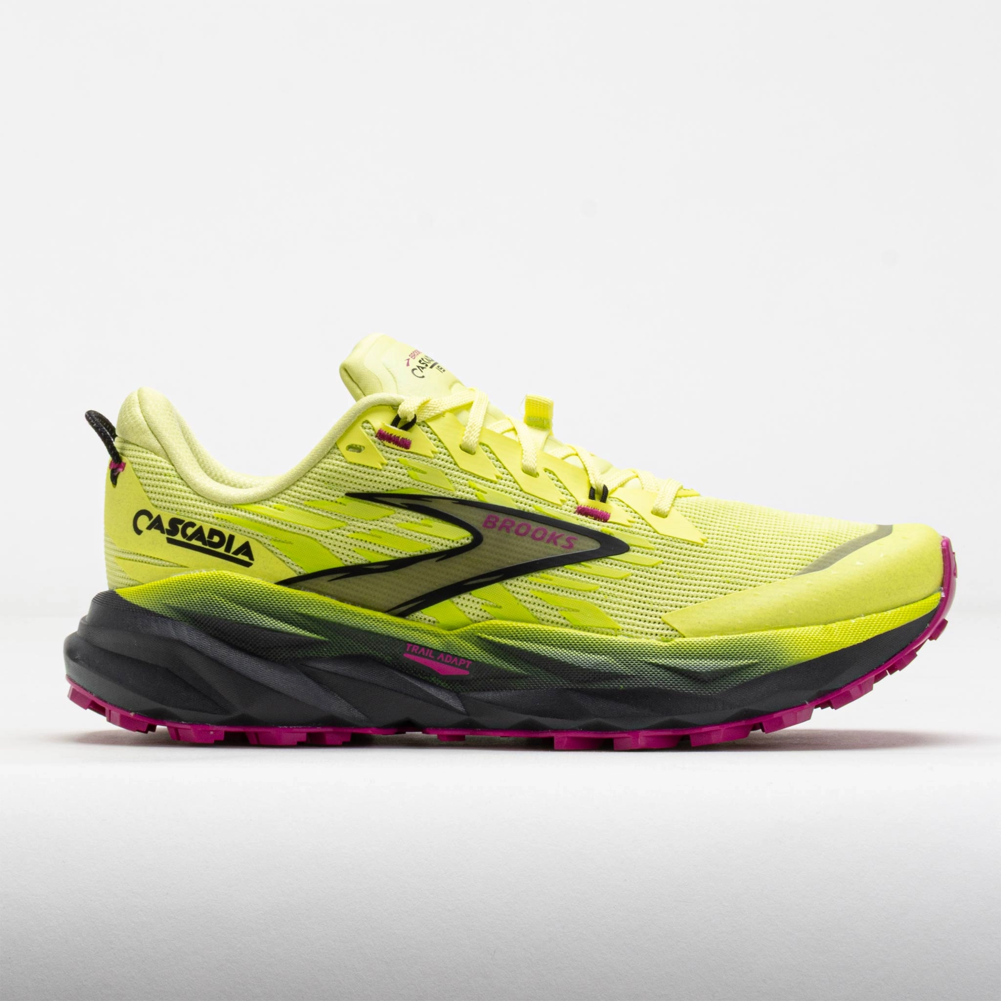 Brooks Cascadia 19 Women's Sunny Lime/Black/Magenta Enhanced comfort