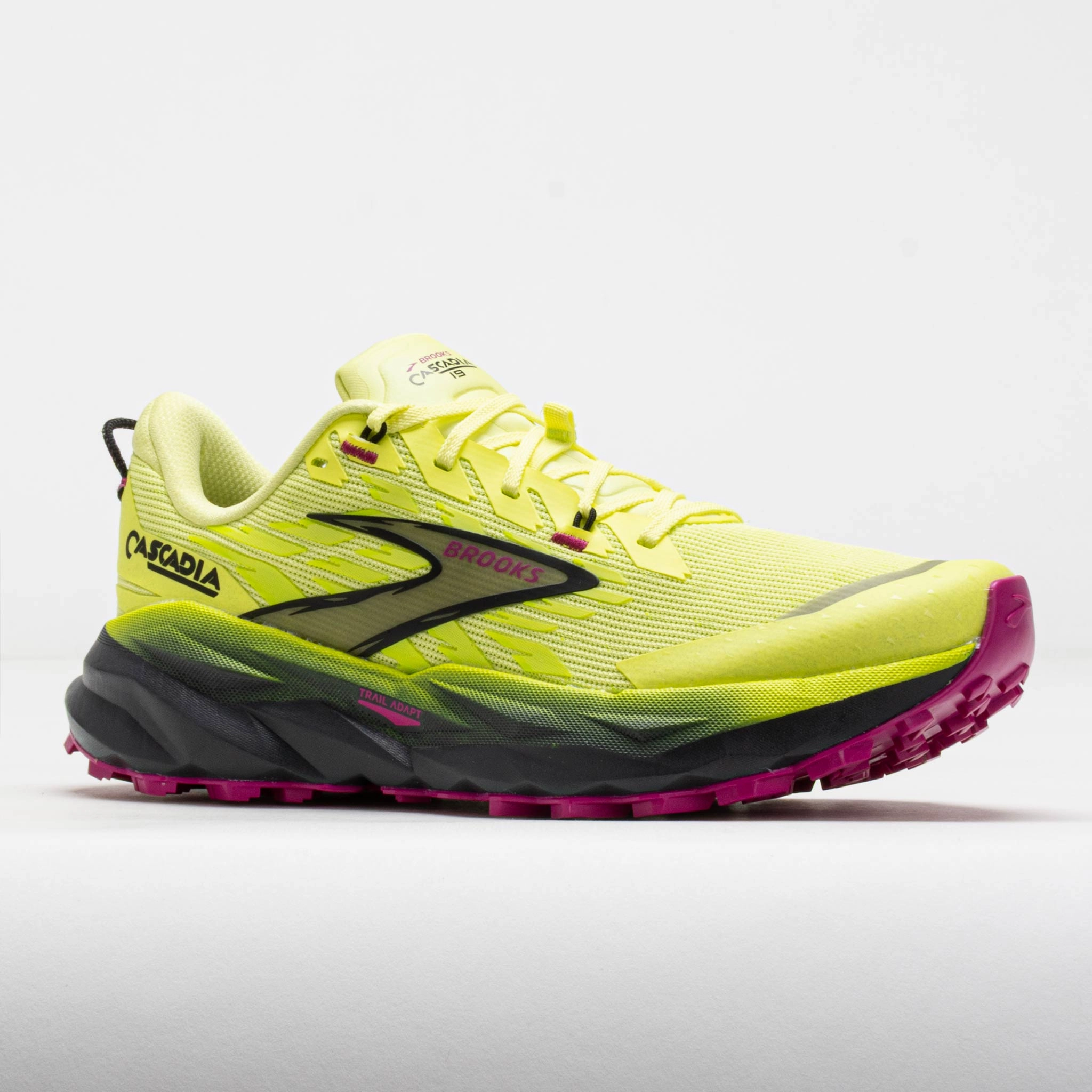 Brooks Cascadia 19 Women's Sunny Lime/Black/Magenta Trekking Socks