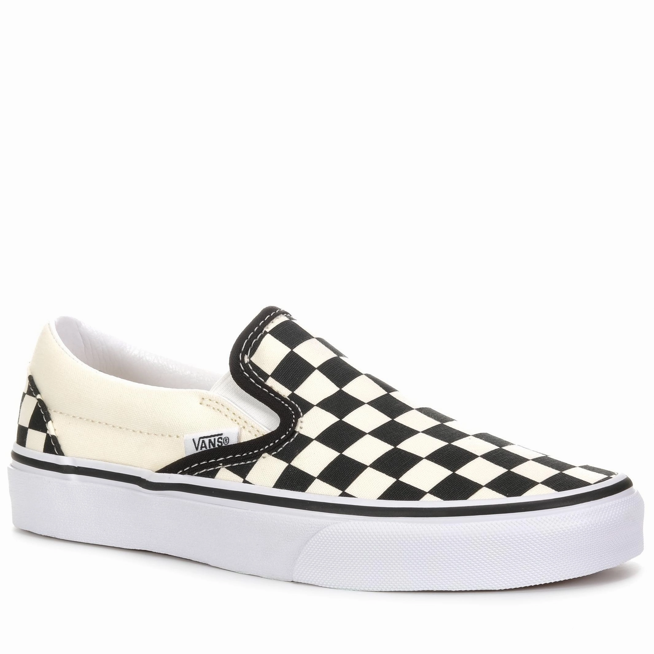 Reliable flair Chill Step Vans Classic Slip-Ons Checkerboard Black/White