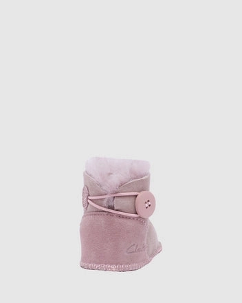 Clarks Cuddle Slipper - Dusty Pink Ergonomic Support