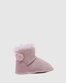 Clarks Cuddle Slipper - Dusty Pink Summer Vibes Quick Entry