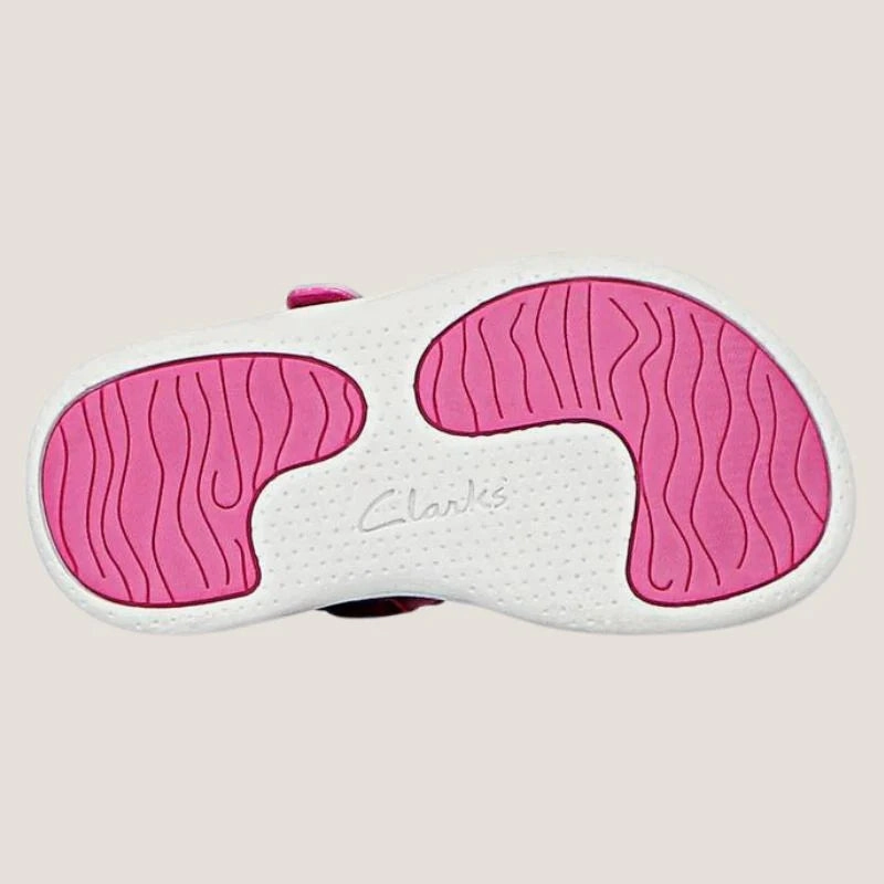 Clarks Florence - Butterflies - Pink Smooth Fit
