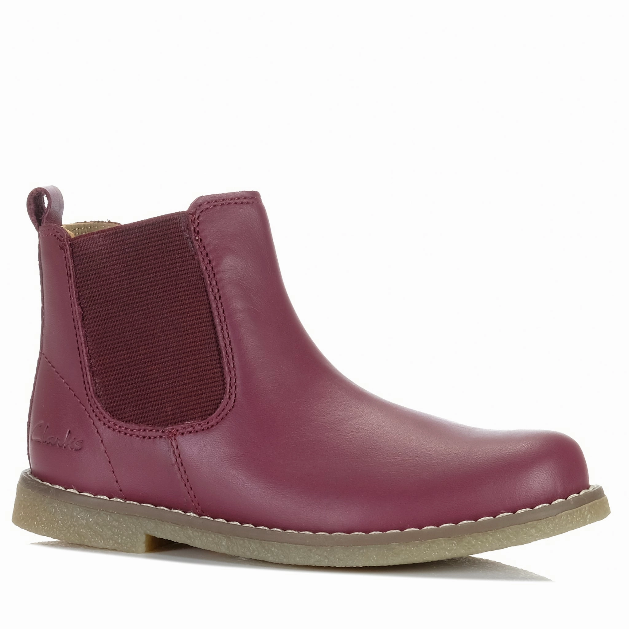 Comfortable Feeling Comfort Step Clarks Chelsea II Maroon