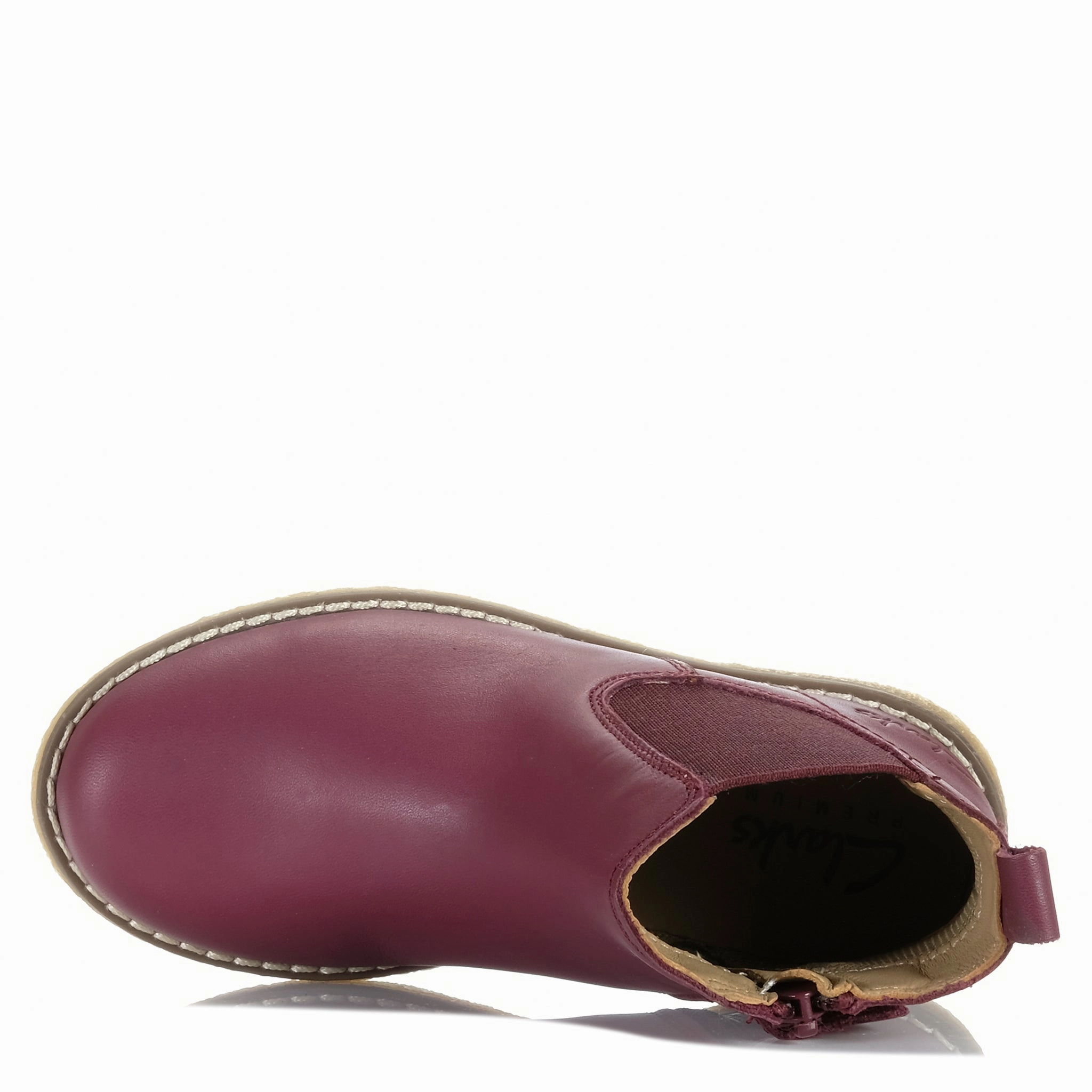 Classic Build Clarks Chelsea II Maroon