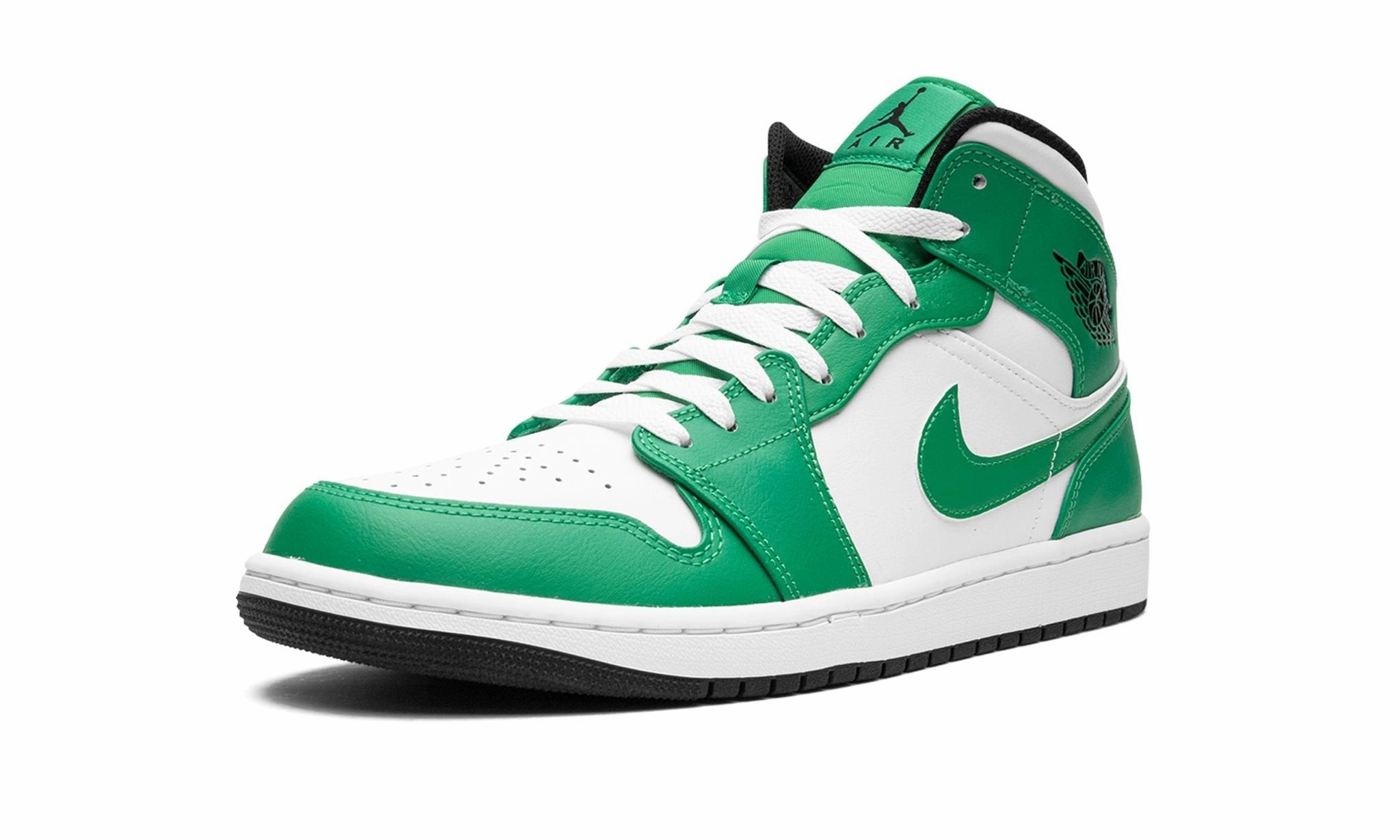 Clean Build Air Jordan 1 Mid Lucky Green