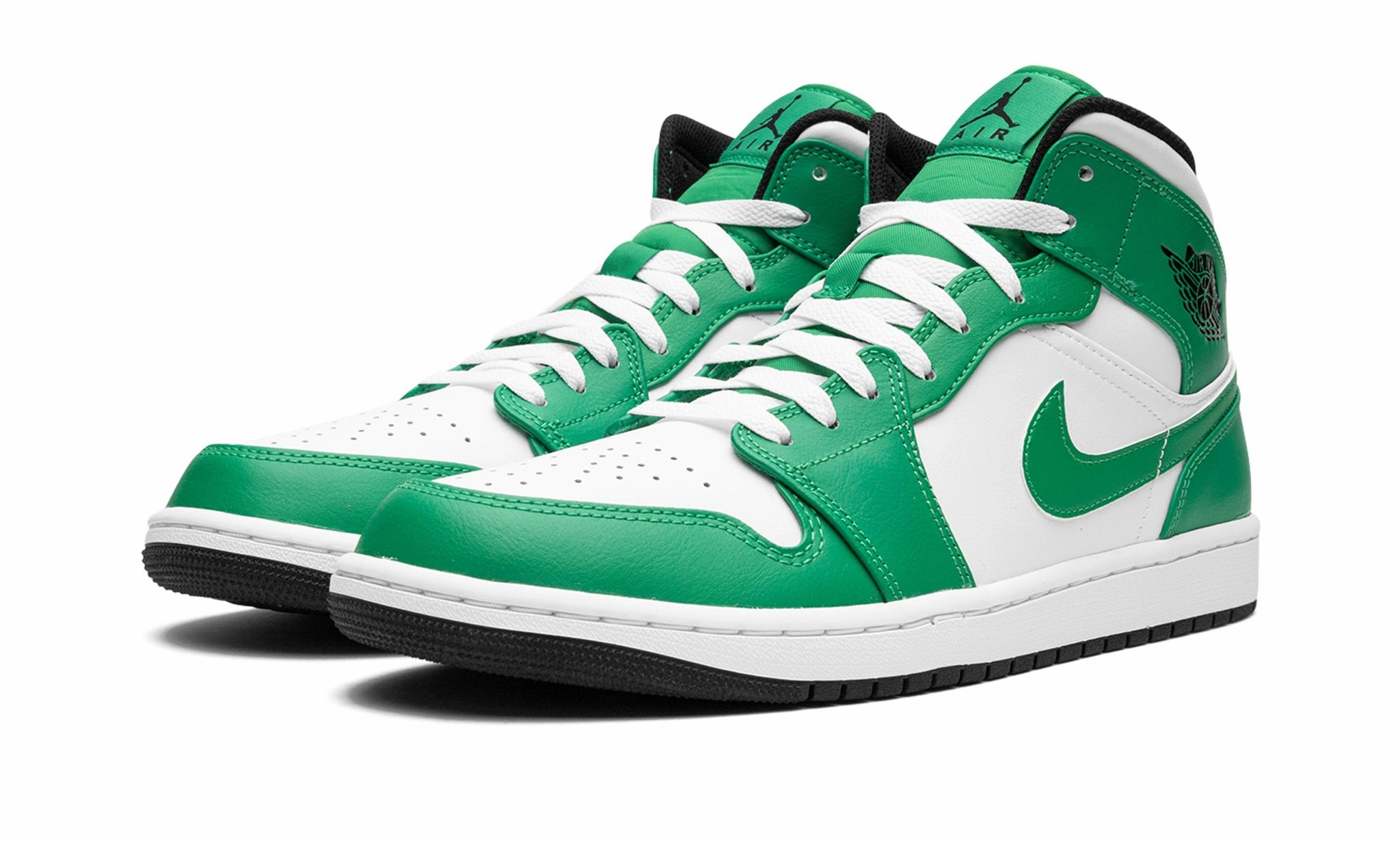 Clean Build Air Jordan 1 Mid Lucky Green