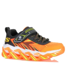 Street Grip Skechers Kids' S-Lights: Mega Surge 2.0 Orange/Charcoal 400165L