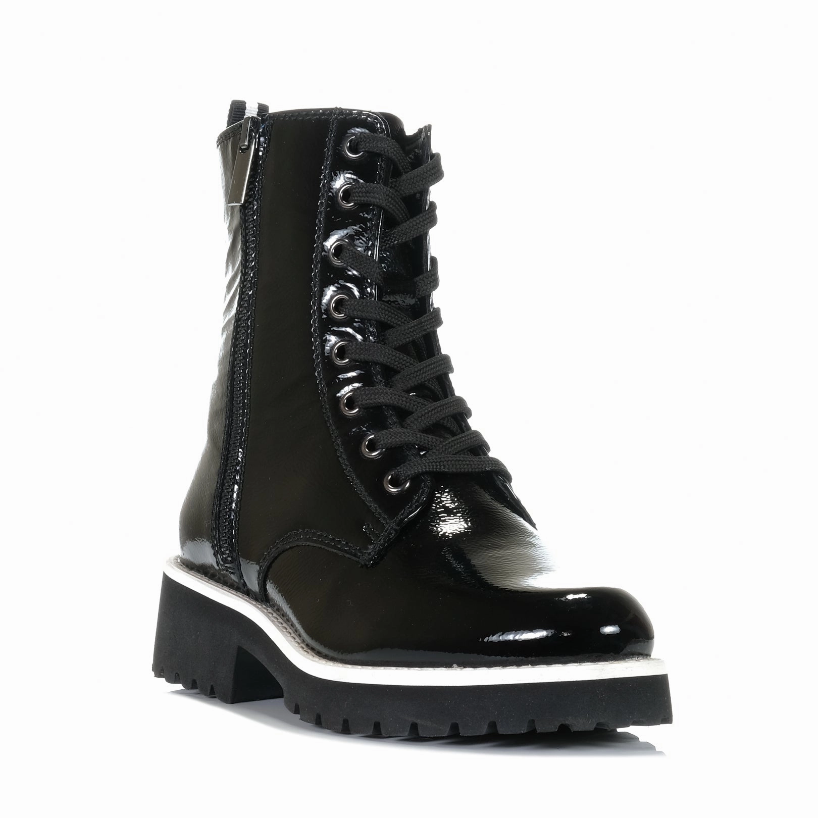 Combat Sole Josef Seibel Sallina 08 Schwarz Black Patent