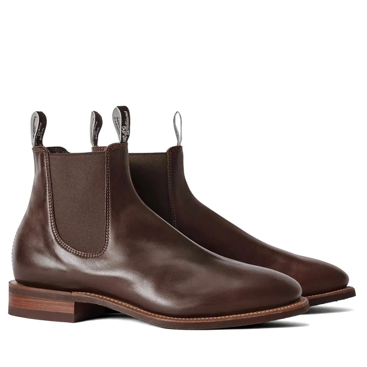 Comfort footbed R.M. Williams Comfort Craftsman H Width Walnut Pull Up