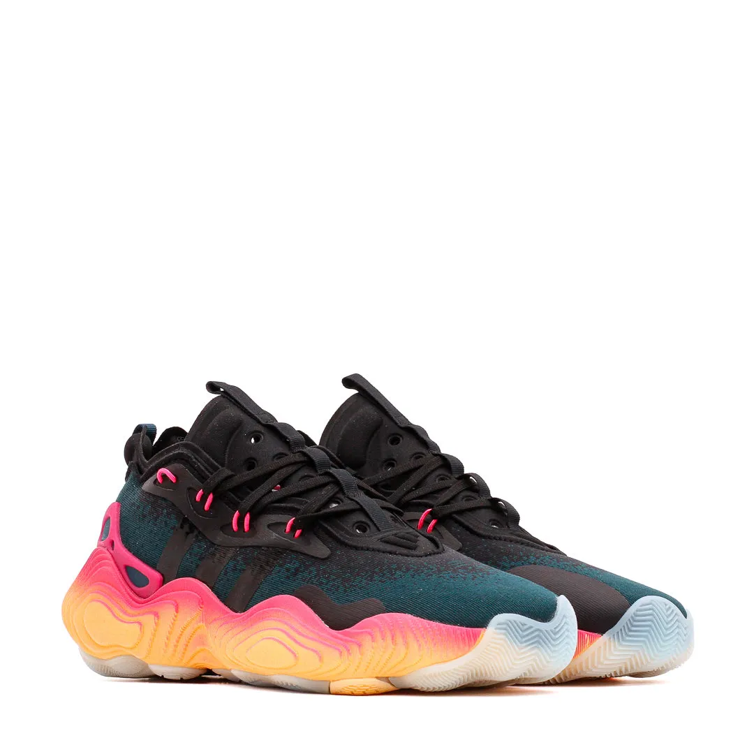 Comfort Traction Adidas Basketball Men Trae Young 3 Core Black IE9303