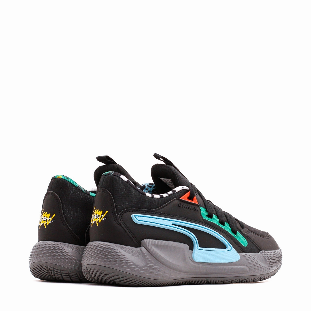 Comfort foam Puma Basketball Men Court Rider Chaos Block Party Black Cast Iron 378265-01