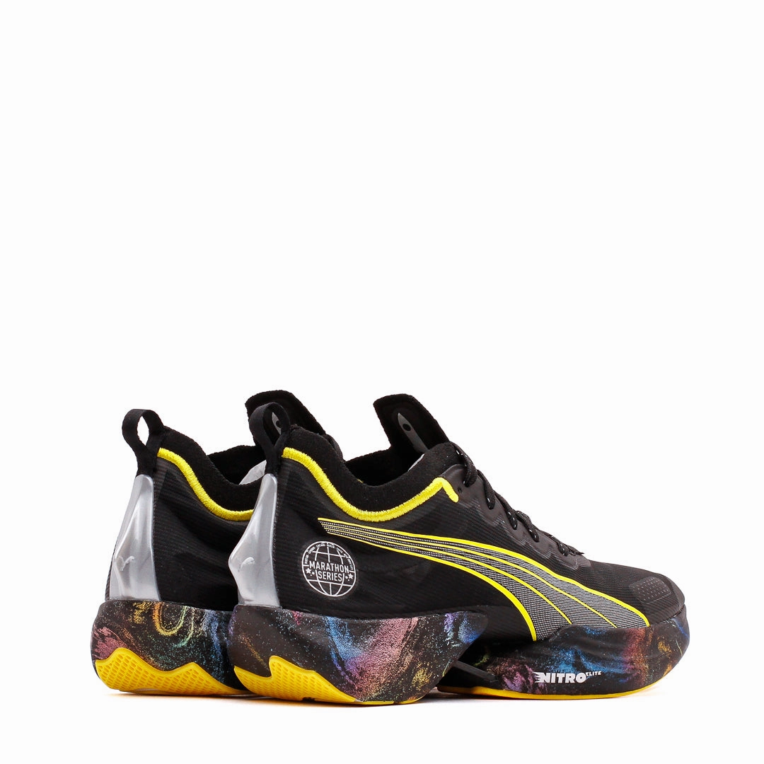 Comfort foam Puma Men Fast-R Nitro Elite Marathon Series Black Yellow 378465-01