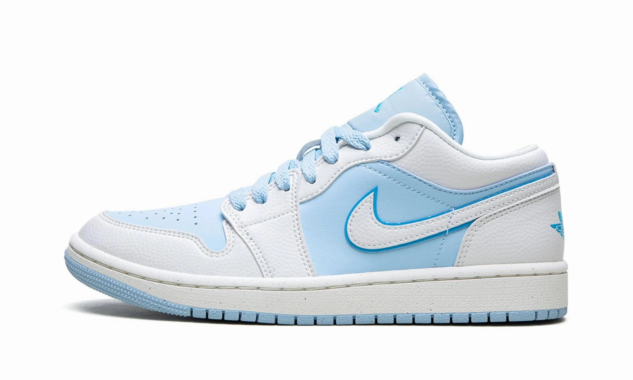 Wmns Air Jordan 1 low SE Reverse Ice Blue Beach Jog Trendy Daily