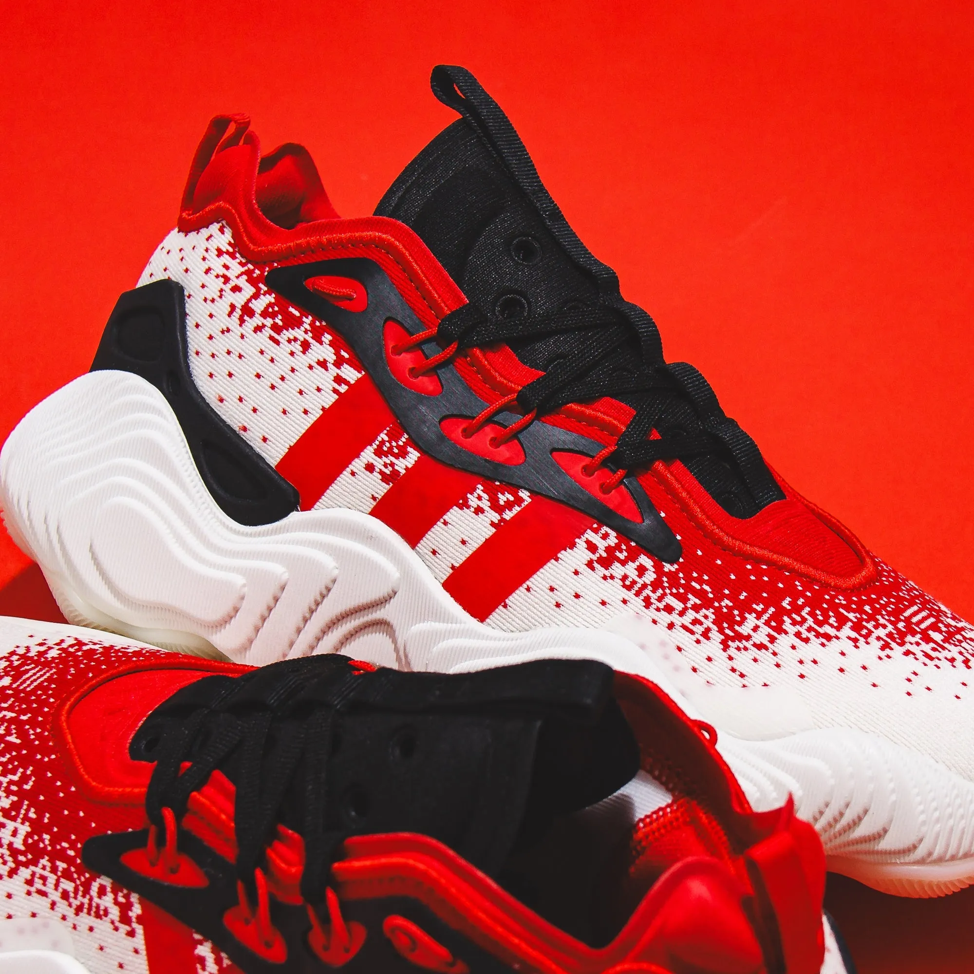 Comfortable Design Shoes Adidas Basketball Men Trae Young 3 White Red IE2704