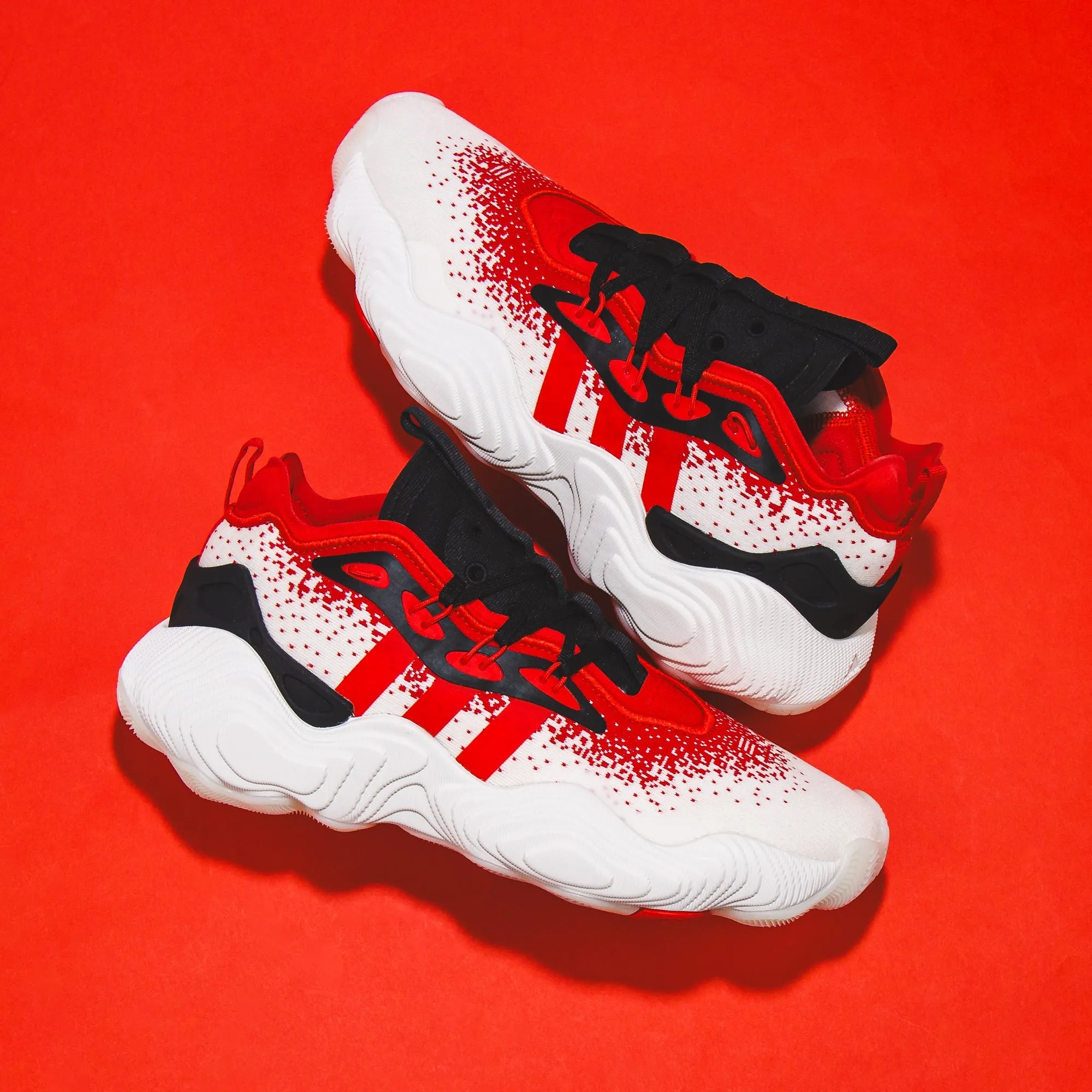 Comfortable Design Shoes Adidas Basketball Men Trae Young 3 White Red IE2704