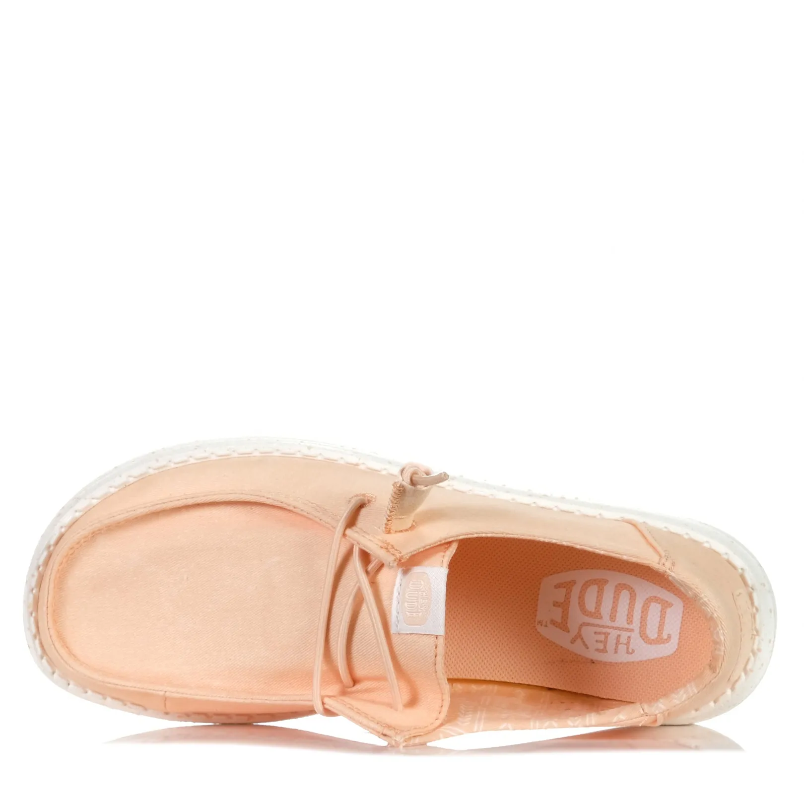 Comfortable Touch Hey Dude Womens Wendy Stretch Canvas Peach