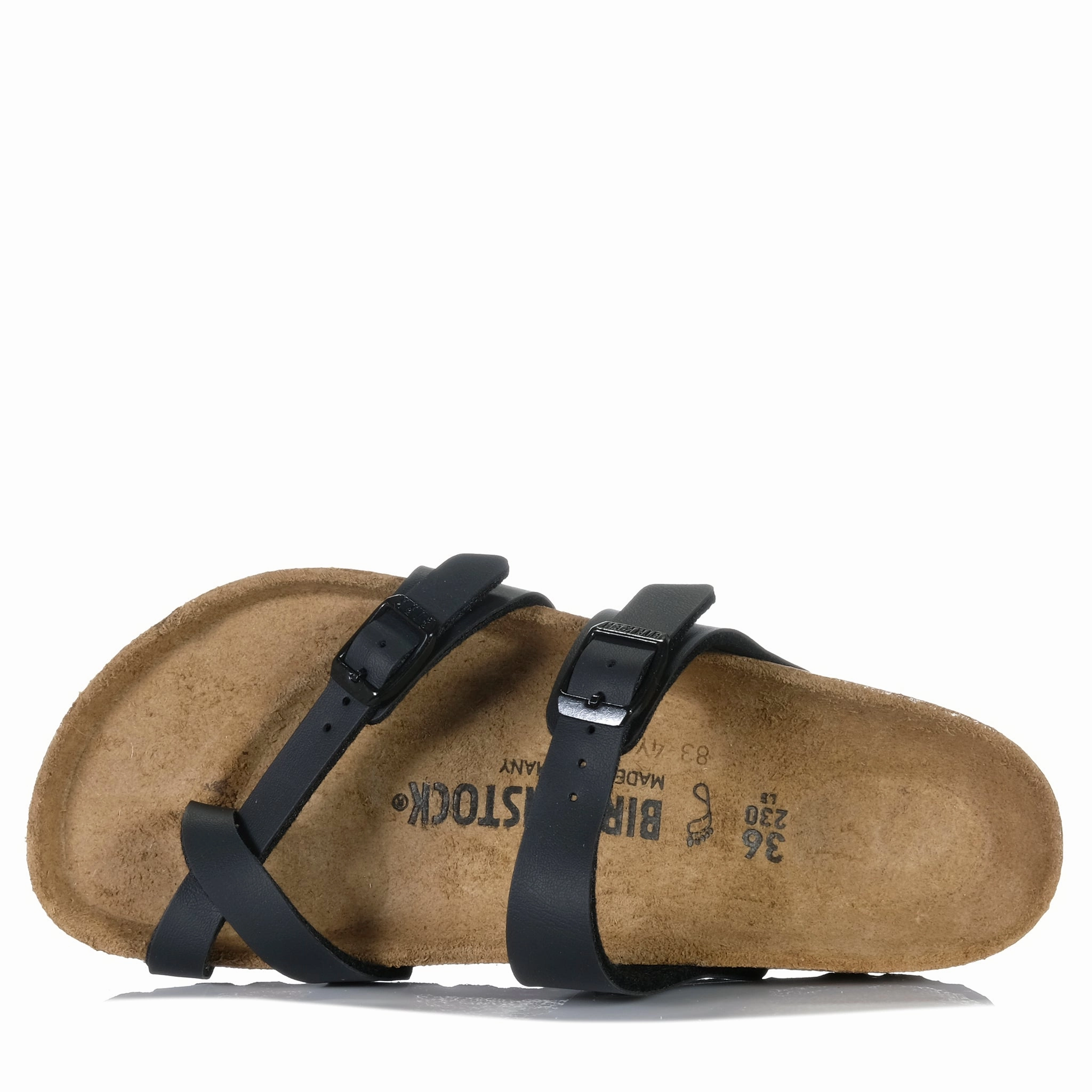 Comfortable Designer Heels Birkenstock Mayari Birko-Flor (Regular) Black