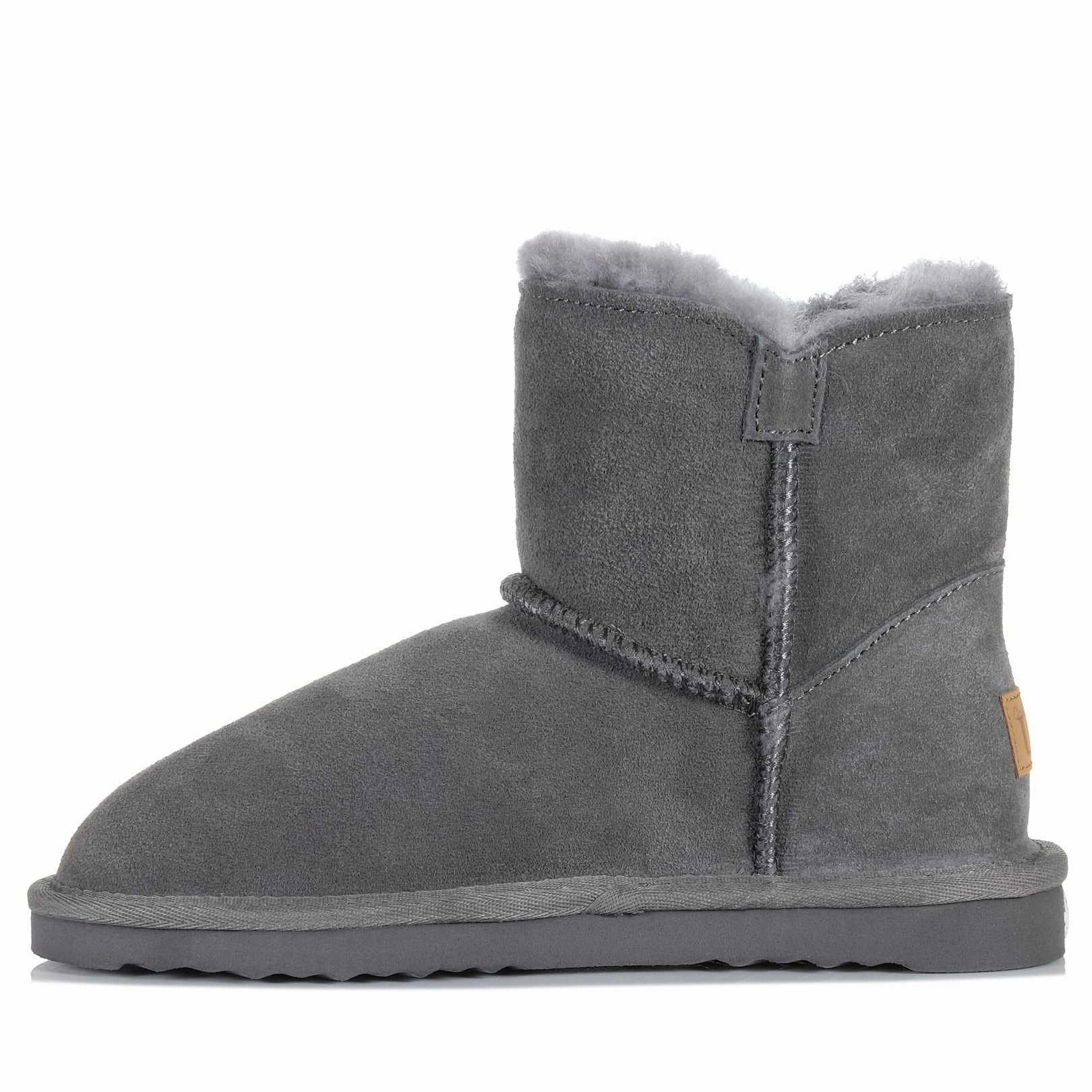 Comfortable to walk Grosby Button Ugg Dark Grey