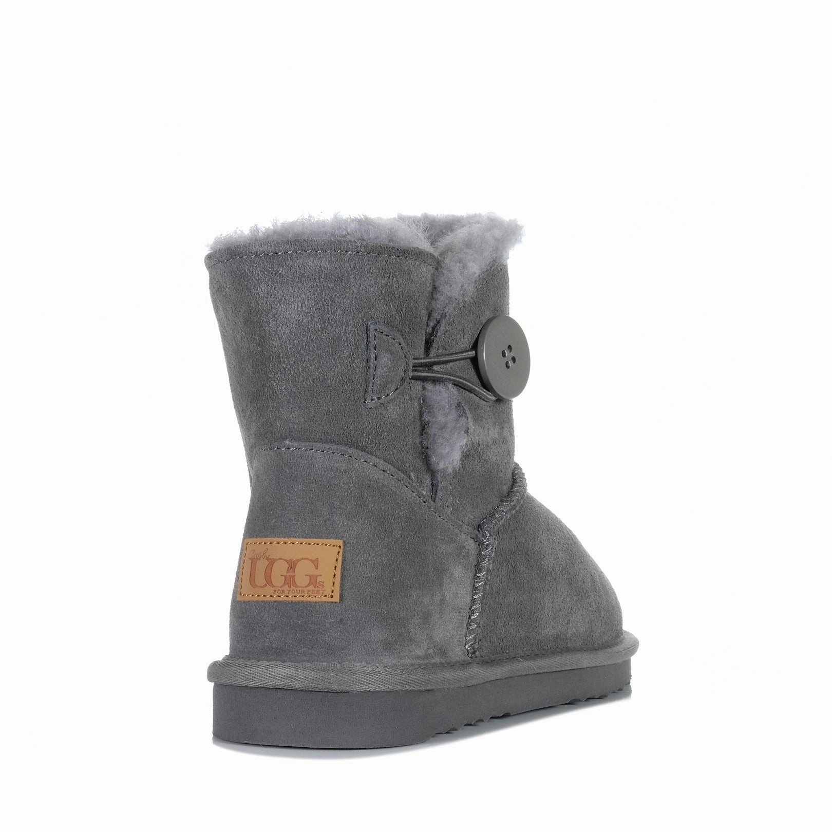 Comfortable to walk Grosby Button Ugg Dark Grey