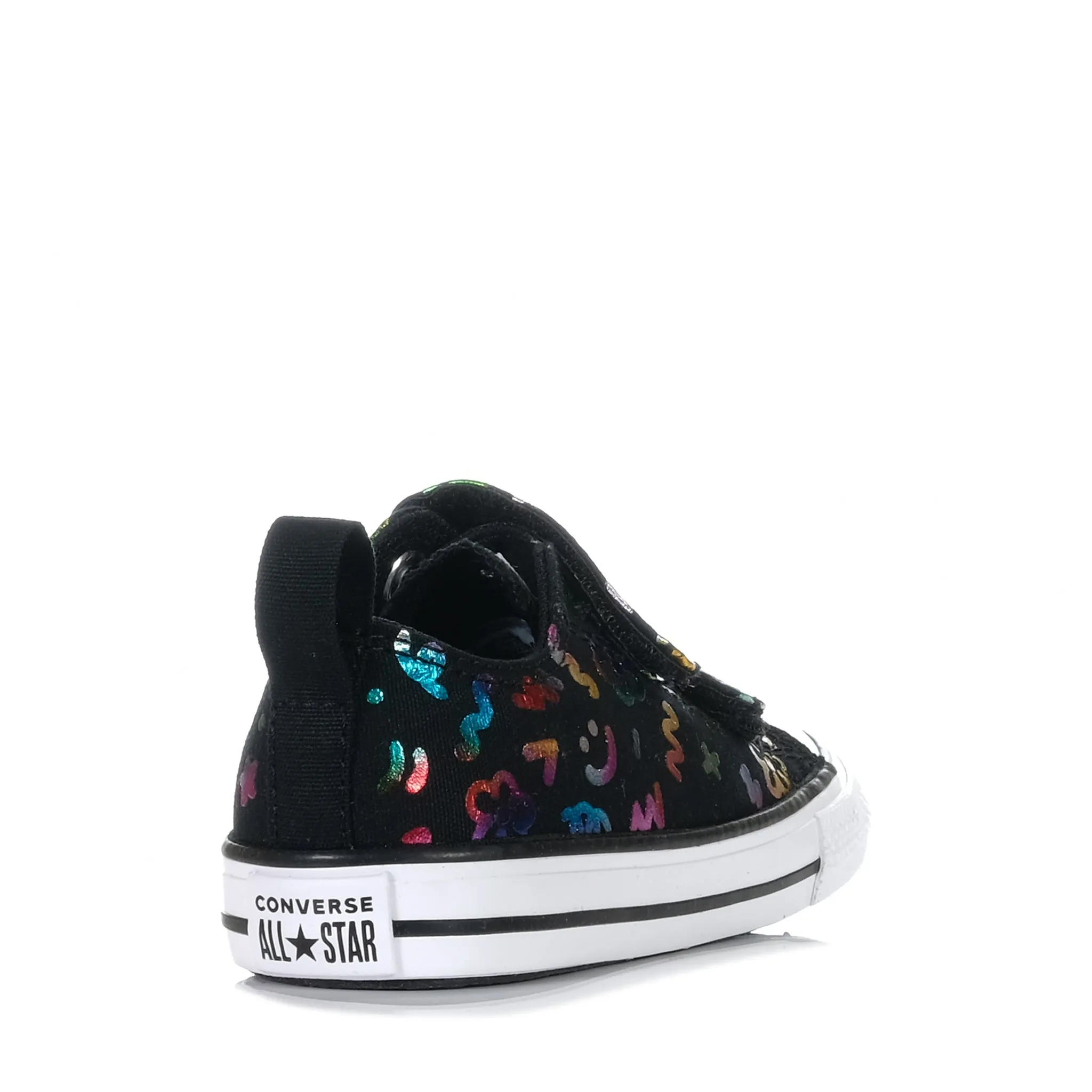 Converse Chuck Taylor Infant 2V Polka-Doodle Low Black Superior Performance