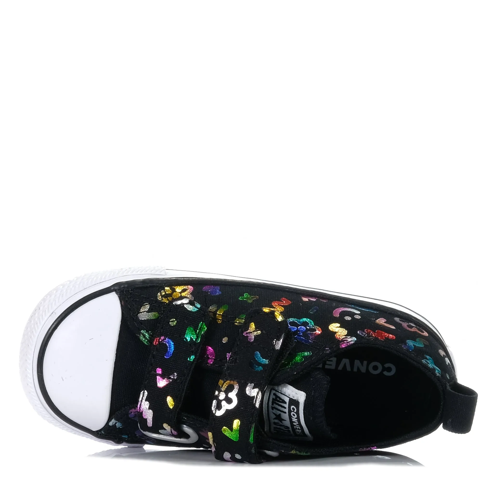 Converse Chuck Taylor Infant 2V Polka-Doodle Low Black Superior Performance