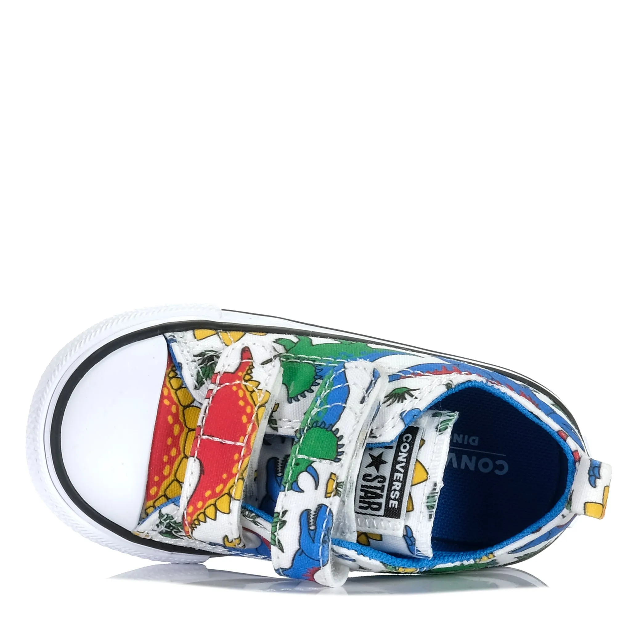 Converse Chuck Taylor Infant CT Dinocons 2V Low White Shock-absorbent silhouette