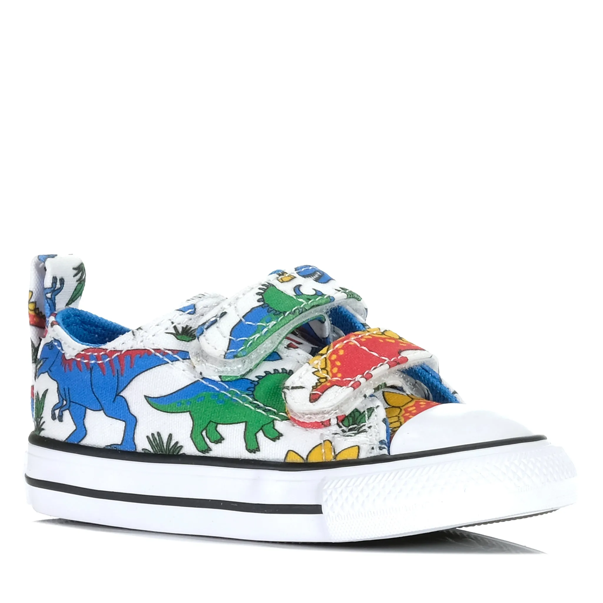 Fashion-forward flair Trend-setting arch Converse Chuck Taylor Infant CT Dinocons 2V Low White