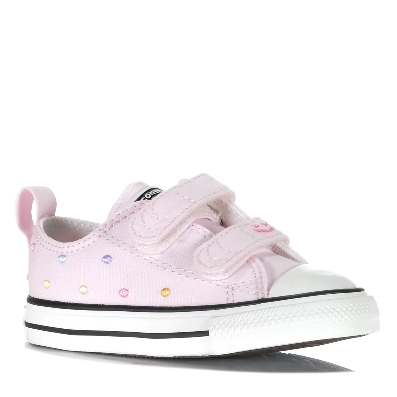 Converse Chuck Taylor Infant Polka Dot 2V Sugar Berry Step Ease Layered Look