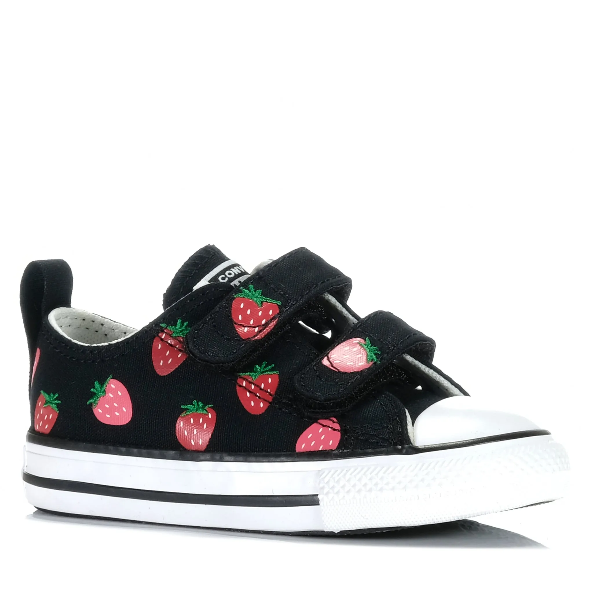 Converse Toddler Chuck Taylor Strawberries 2V Low Black/Red Flex Move