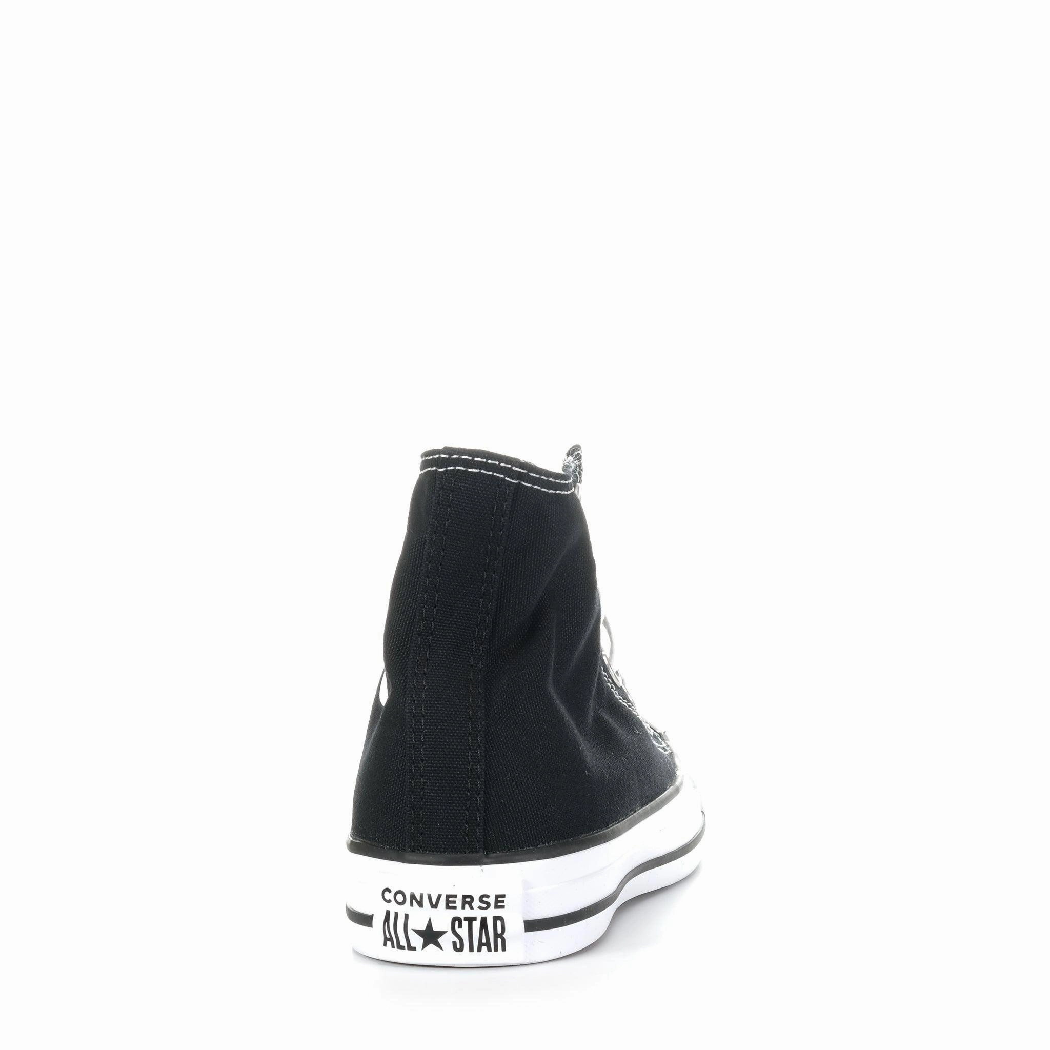 Converse Chuck Taylor All Star Junior High Top Black No Lace