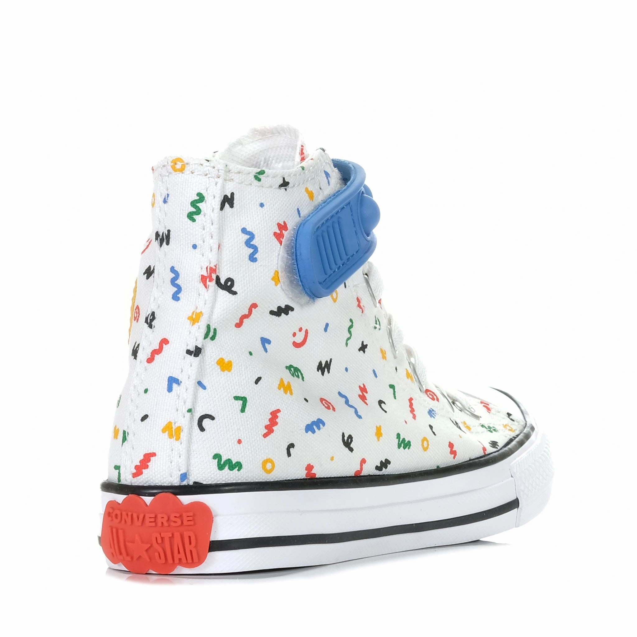 Converse Chuck Taylor Kids 1v Polka-Doodle Hi White Slip Ease
