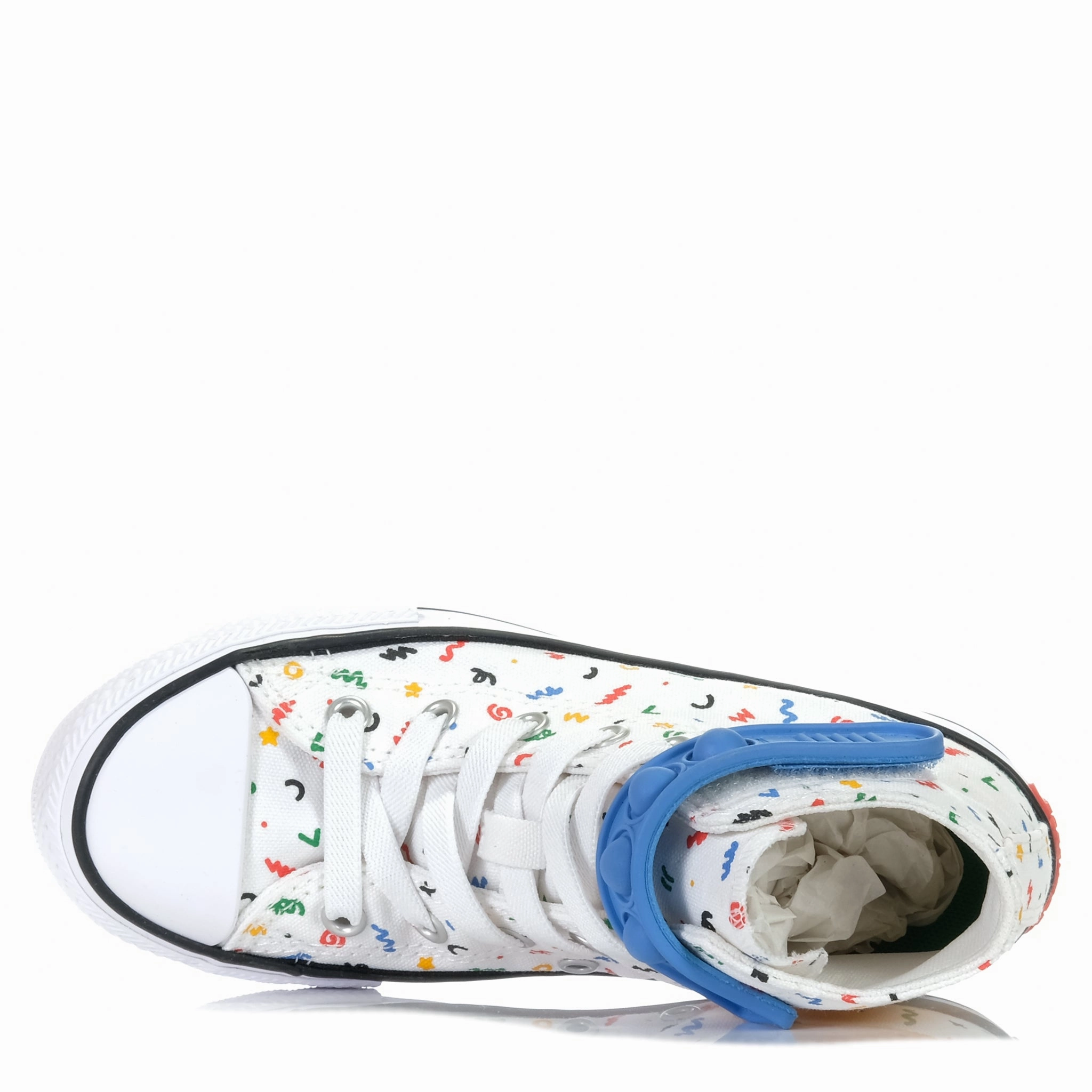 Converse Chuck Taylor Kids 1v Polka-Doodle Hi White Slip Ease