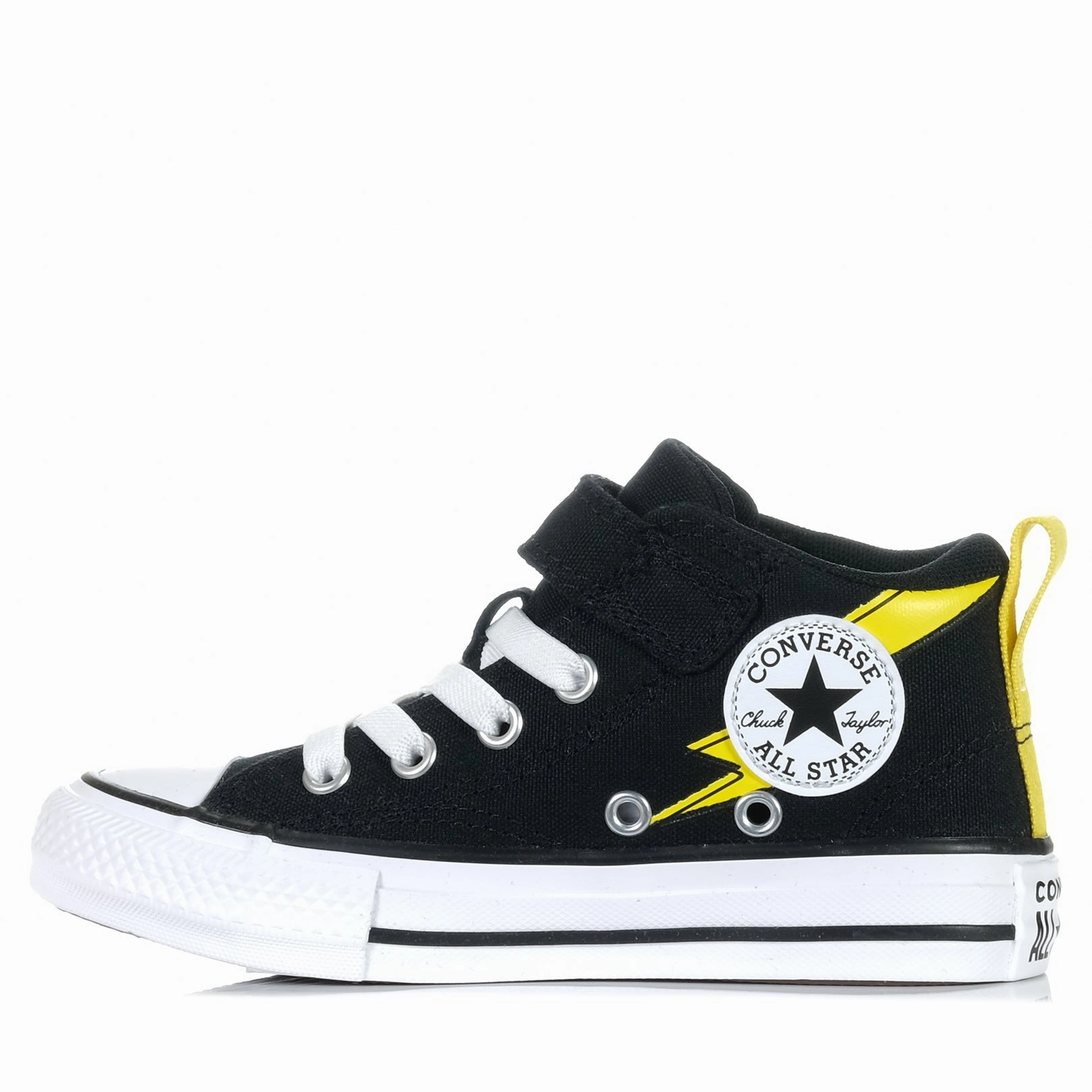 Converse Chuck Taylor Kids Malden Street Bolt Mid Black/White Athletic Design