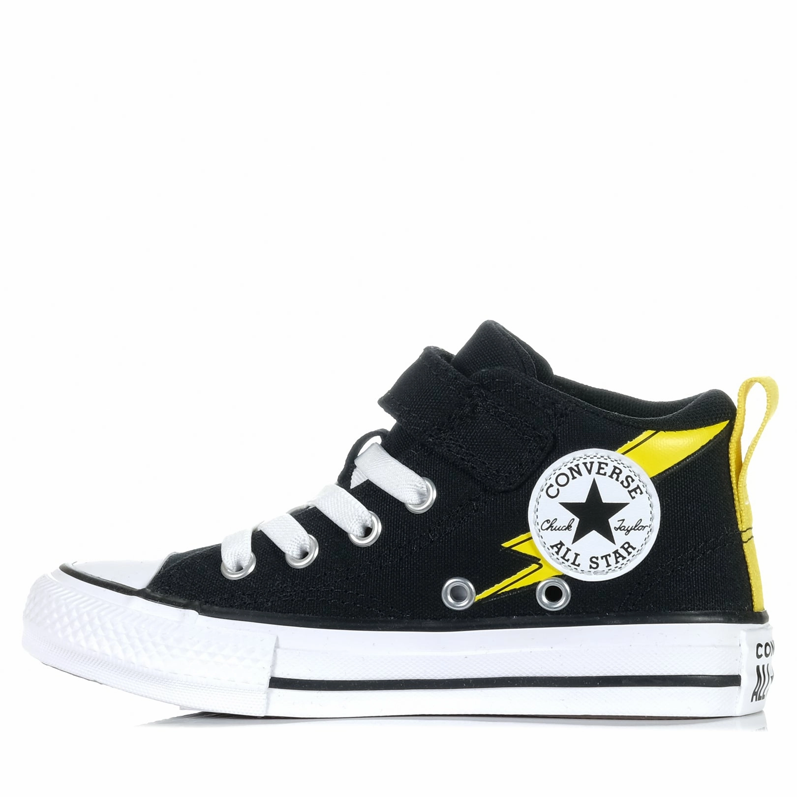 Converse Chuck Taylor Kids Malden Street Bolt Mid Black/White Athletic Design