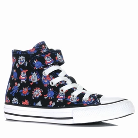 Impact Guard Converse Chuck Taylor Kids Monster Mashup 1V Hi Black/Blue Flame