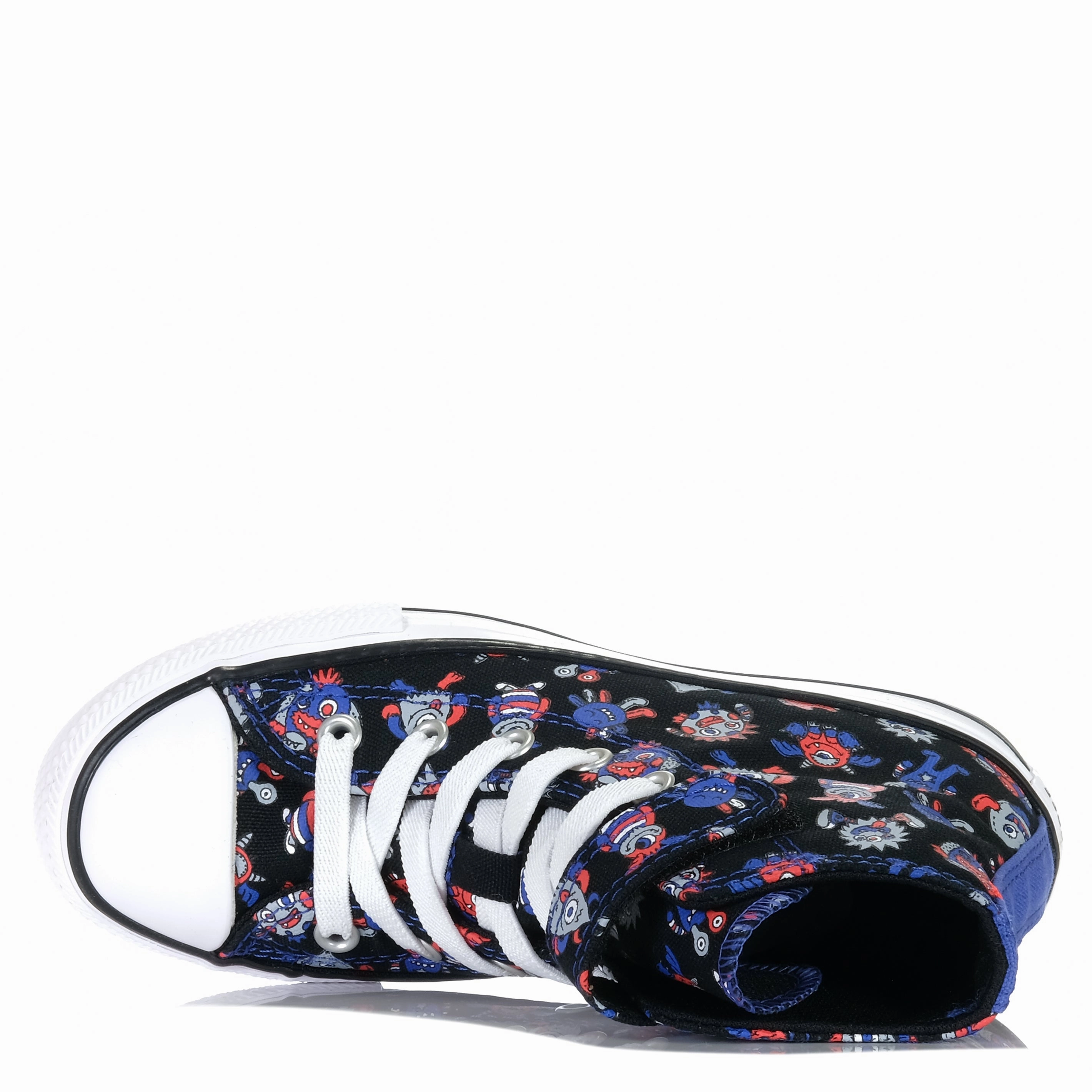 Converse Chuck Taylor Kids Monster Mashup 1V Hi Black/Blue Flame All Fit