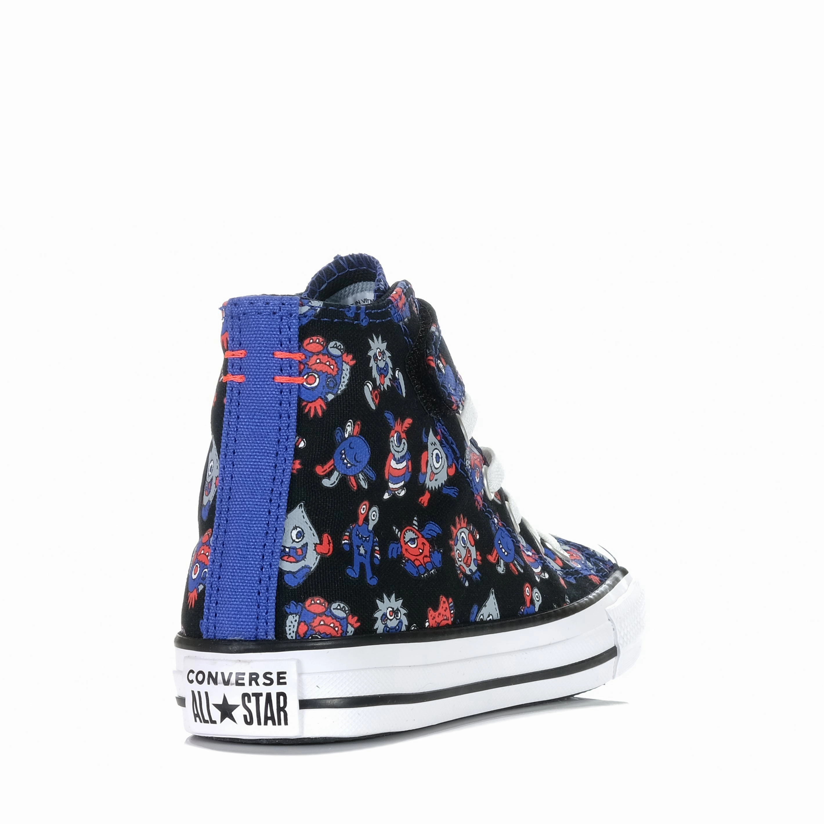 Converse Chuck Taylor Kids Monster Mashup 1V Hi Black/Blue Flame All Fit