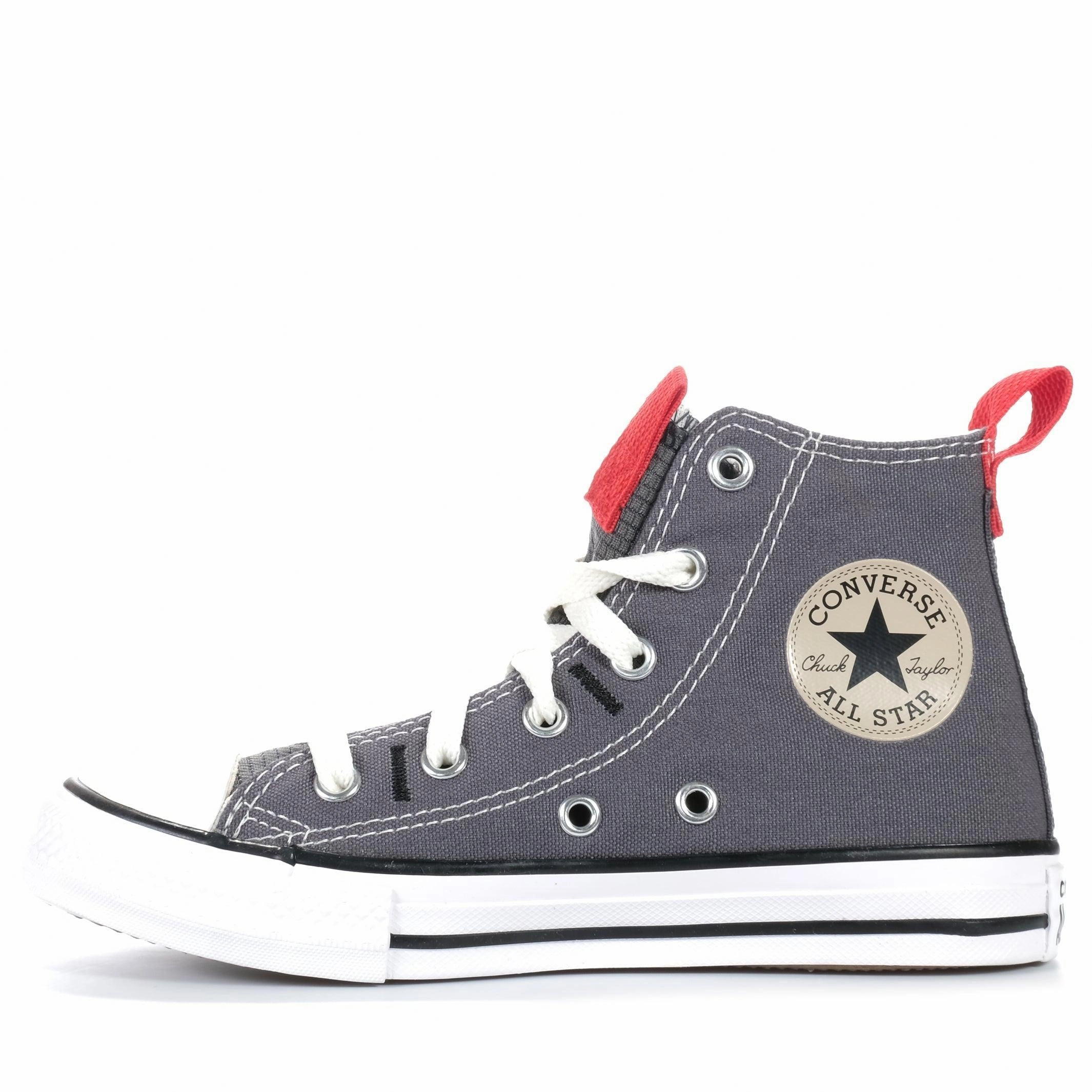 Converse Chuck Taylor Kids Relaxed High Grey Stylish Trek