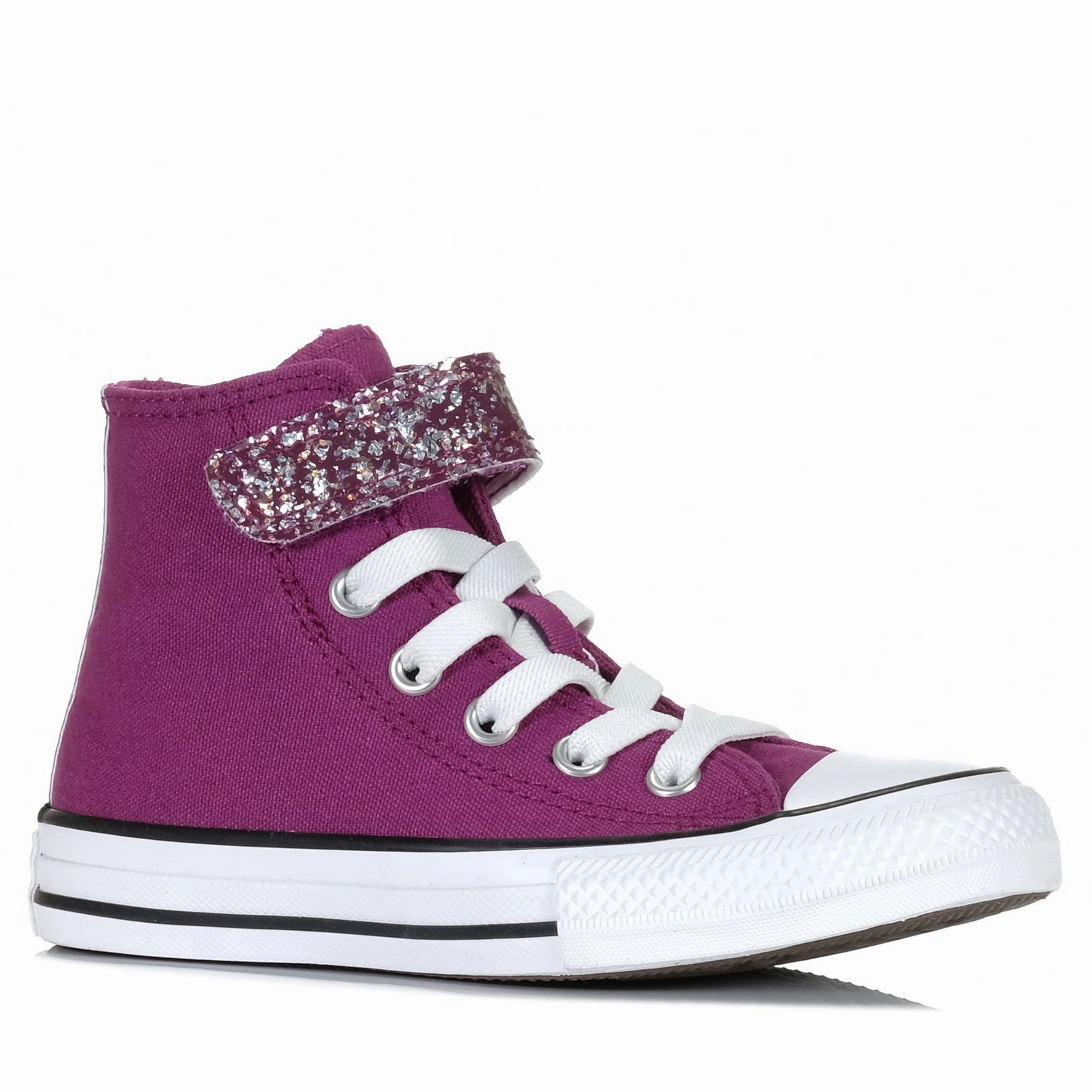 Flex Step Converse Chuck Taylor Kids Shinefetti 1V Hi Quantum Violet