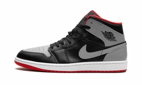 Air Jordan 1 Mid 'Bred Shadow' Cushioned durability Speed Fit