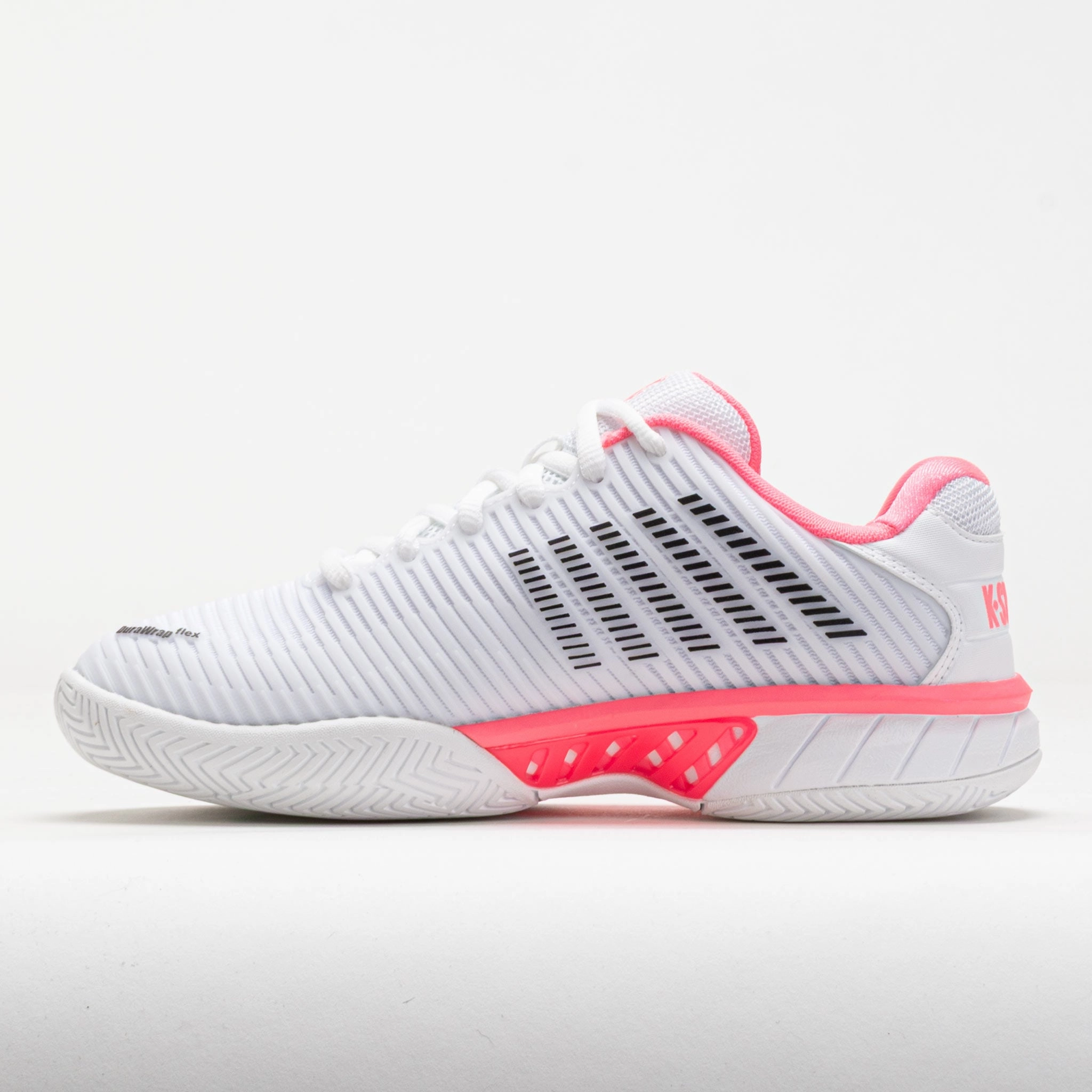 Cool Trek K-Swiss Hypercourt Express 2 Women's White/Neon Pastel Pink/Black