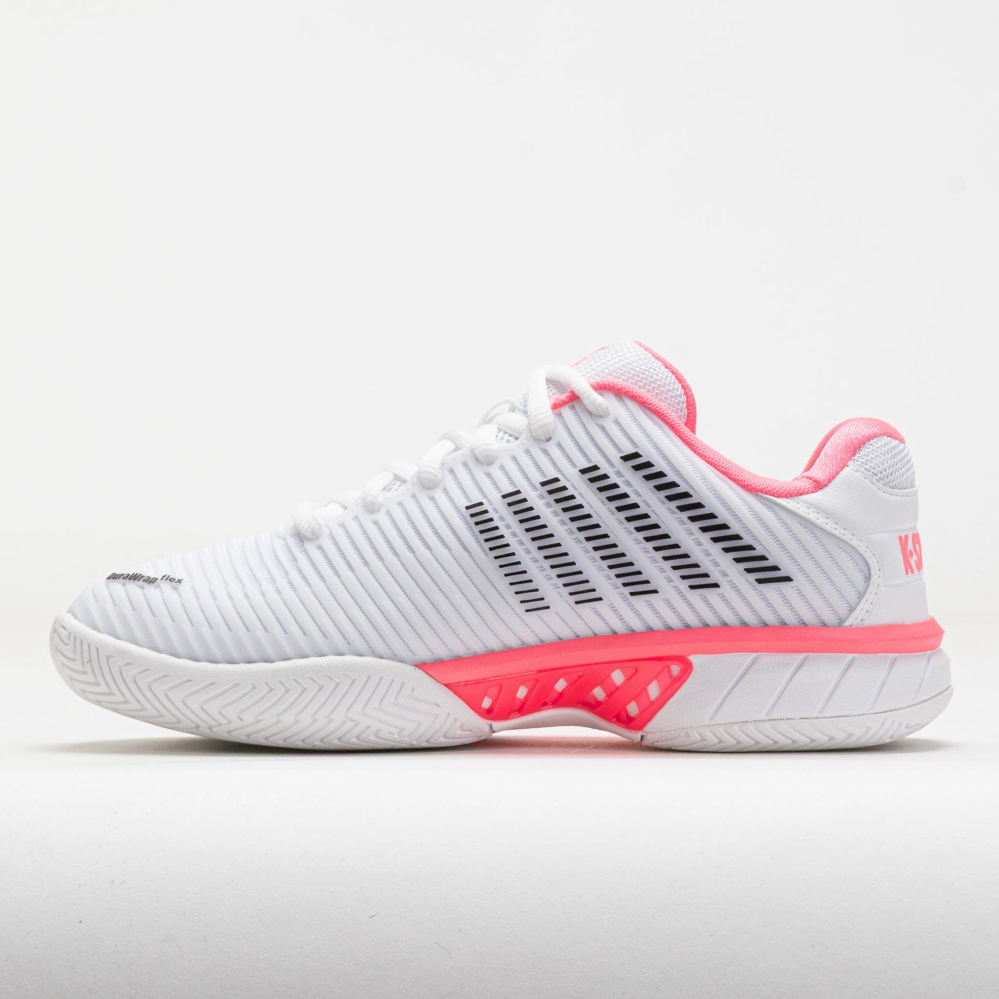 Cool Trek K-Swiss Hypercourt Express 2 Women's White/Neon Pastel Pink/Black