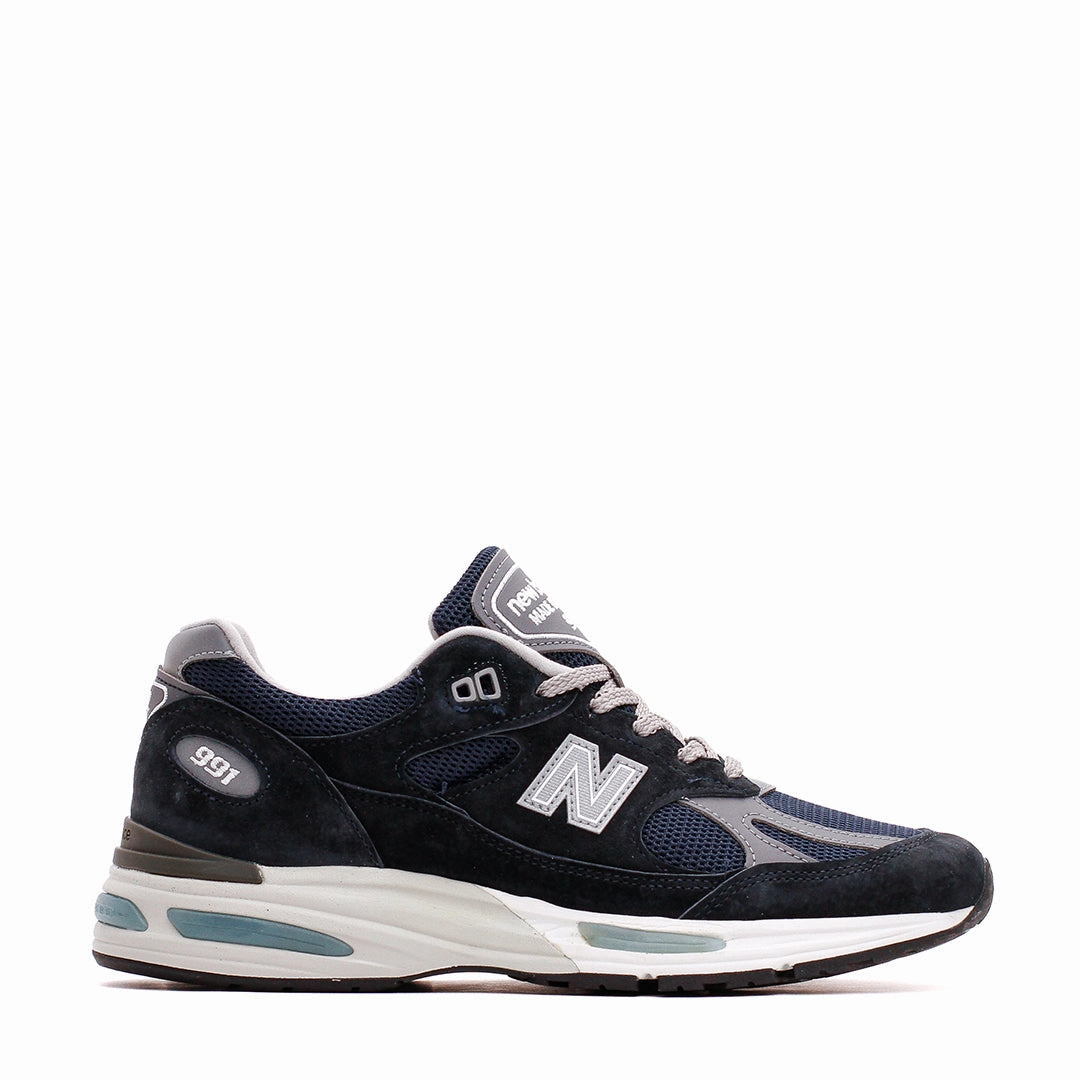 New Balance Unisex 991v2 Dark Navy Made In UK U991NV2 Quick Jog