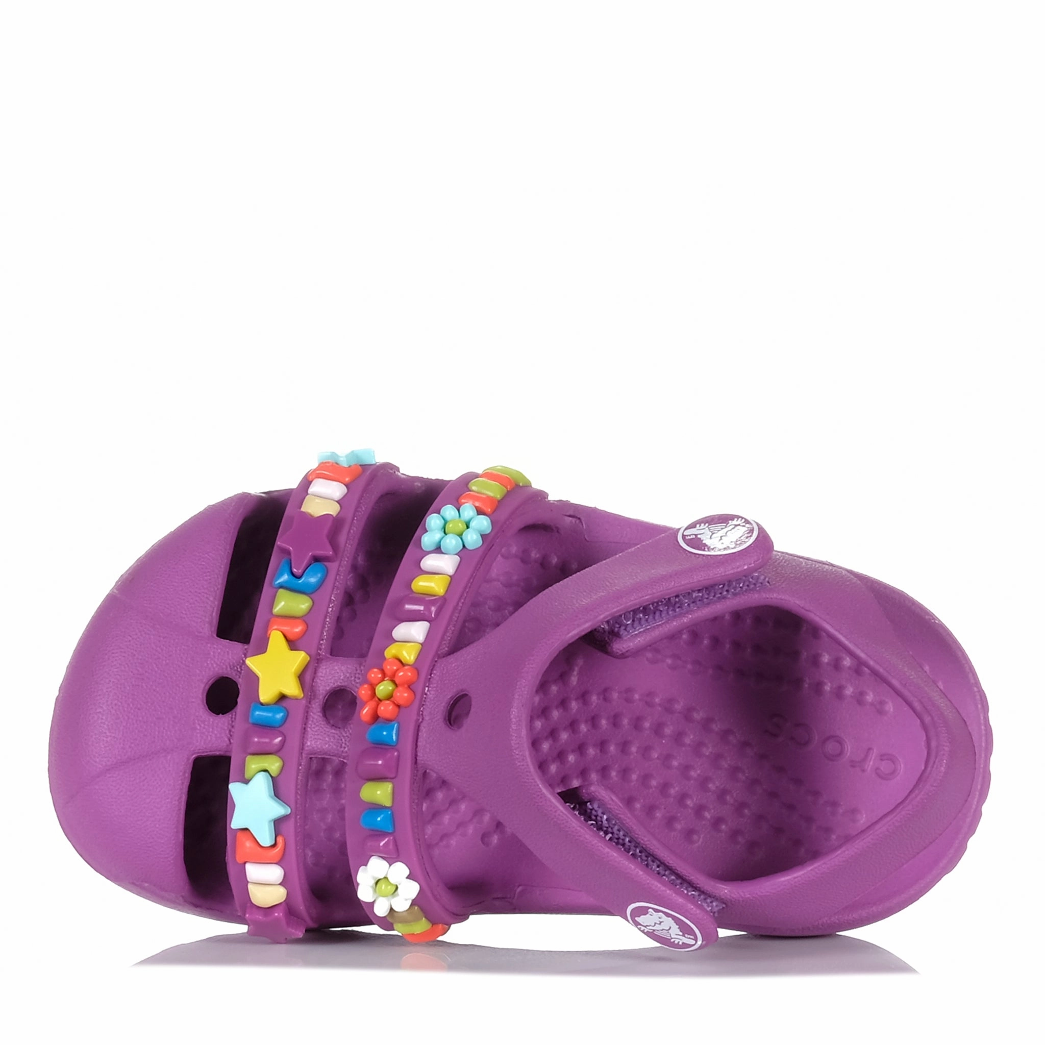 Crocs Classic Beaded Fisherman Toddlers Grapeberry Versatile Luxe Sandals