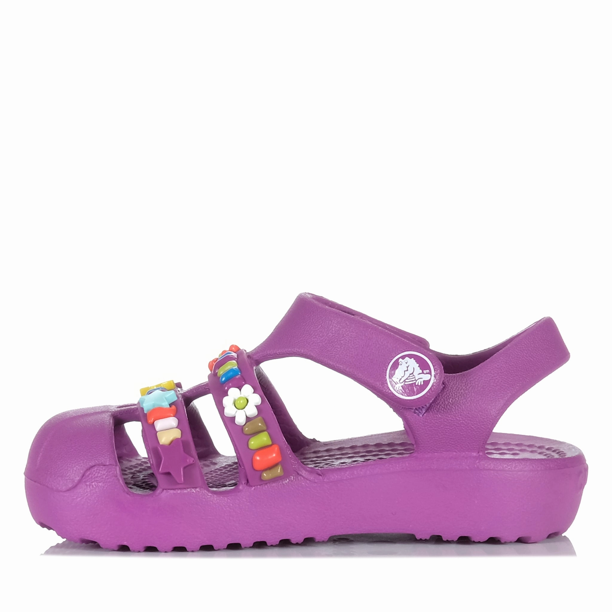 Crocs Classic Beaded Fisherman Toddlers Grapeberry Versatile Luxe Sandals