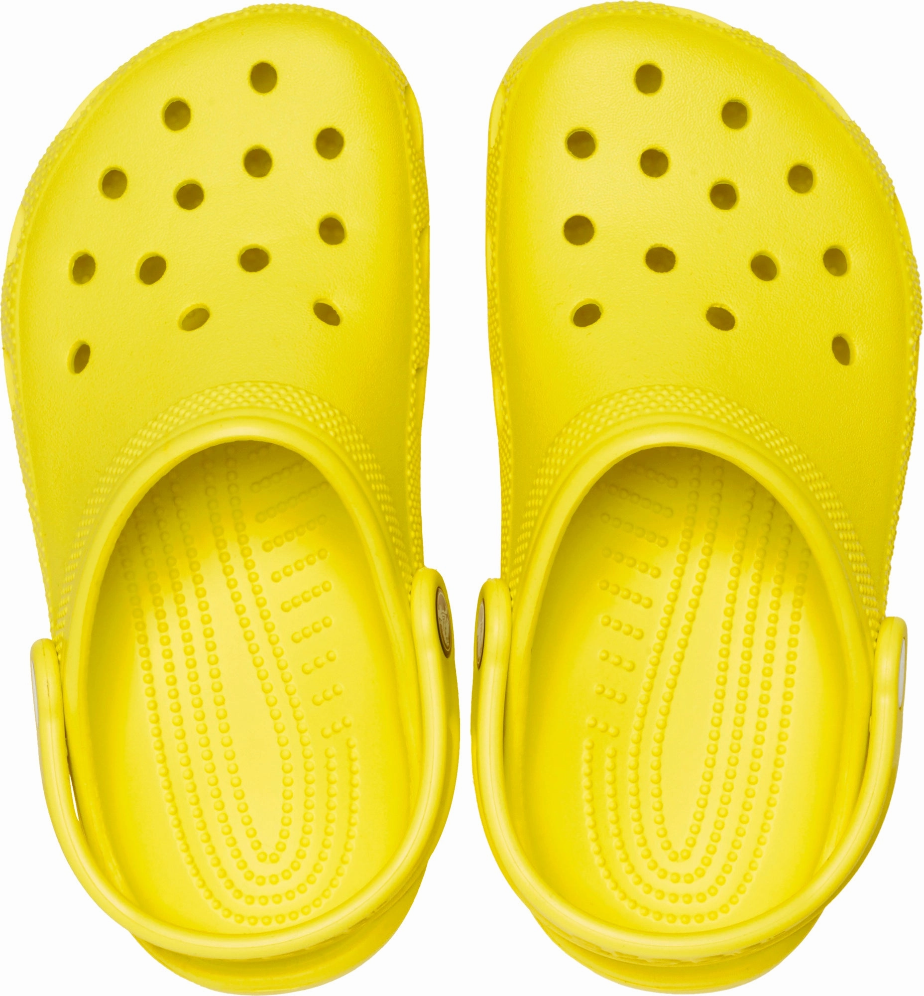Crocs Kids' Classic Clog - Cyber Yellow Adjustable Outdoor Fit